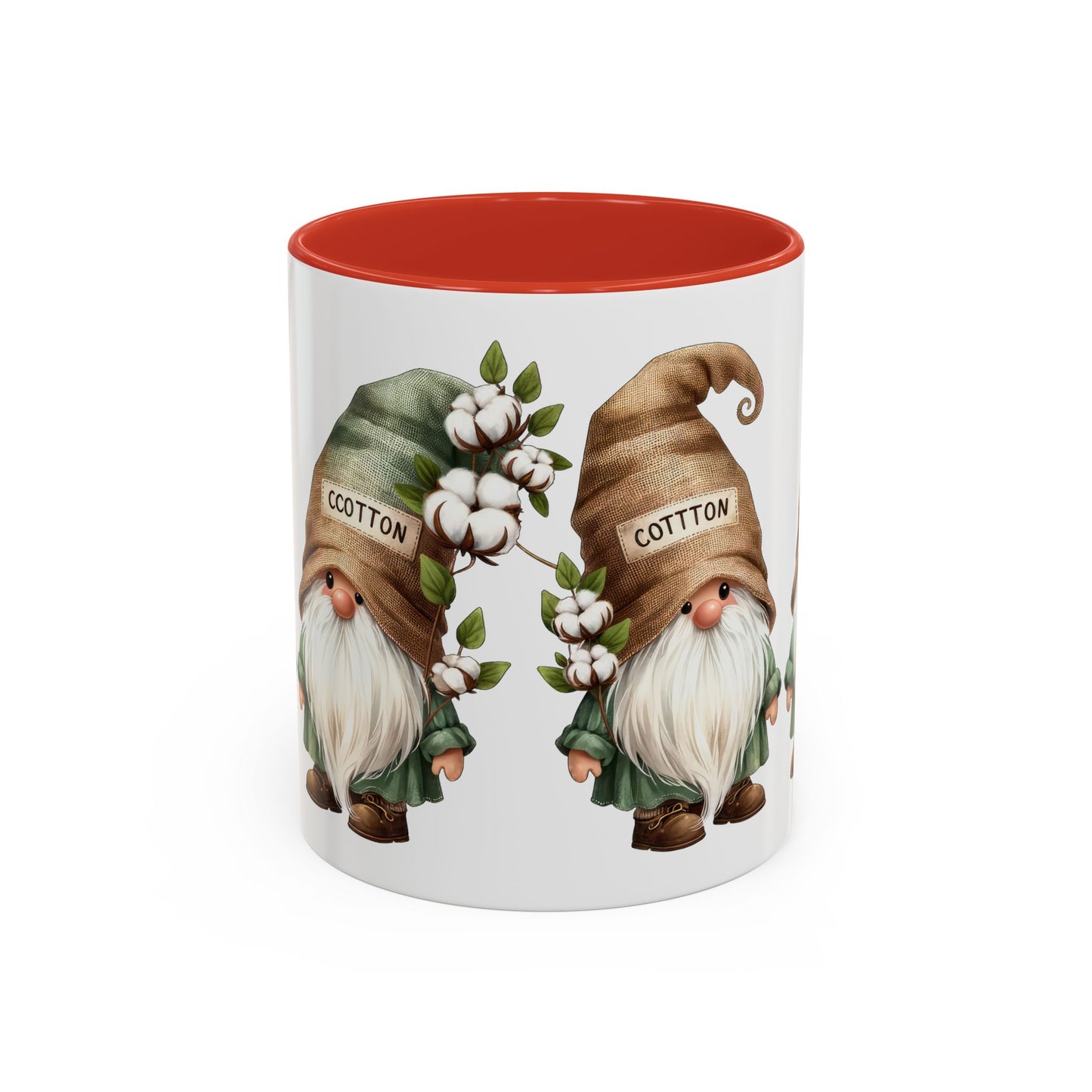 Gnome-Themed Accent Coffee Mug with Floral Design, Perfect for Gifting, Home Decor, Cozy Mornings, Tea Lovers, Housewarming