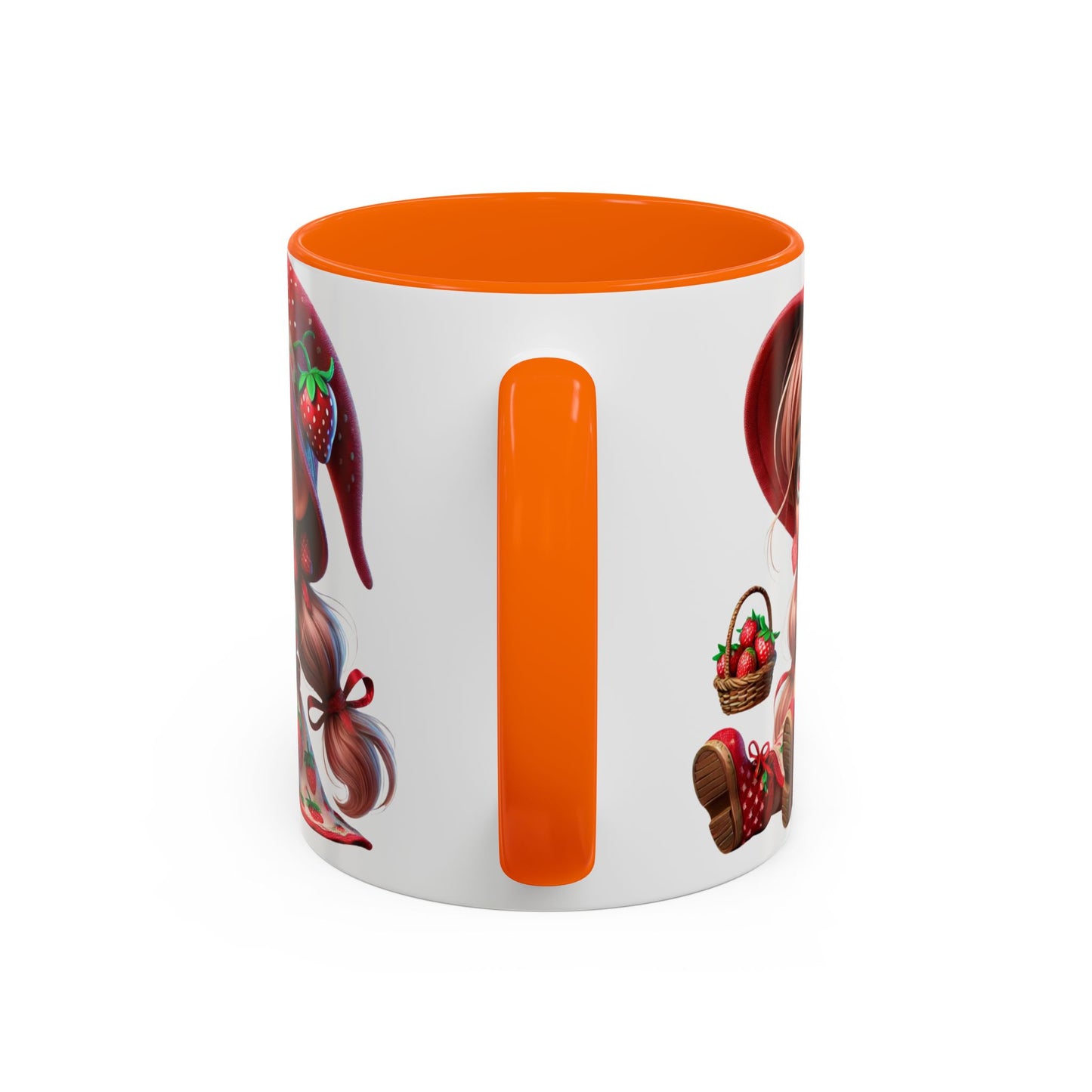 Cute Strawberry Girl Coffee Mug - 11 & 15 oz Accent Mugs for Tea Lovers