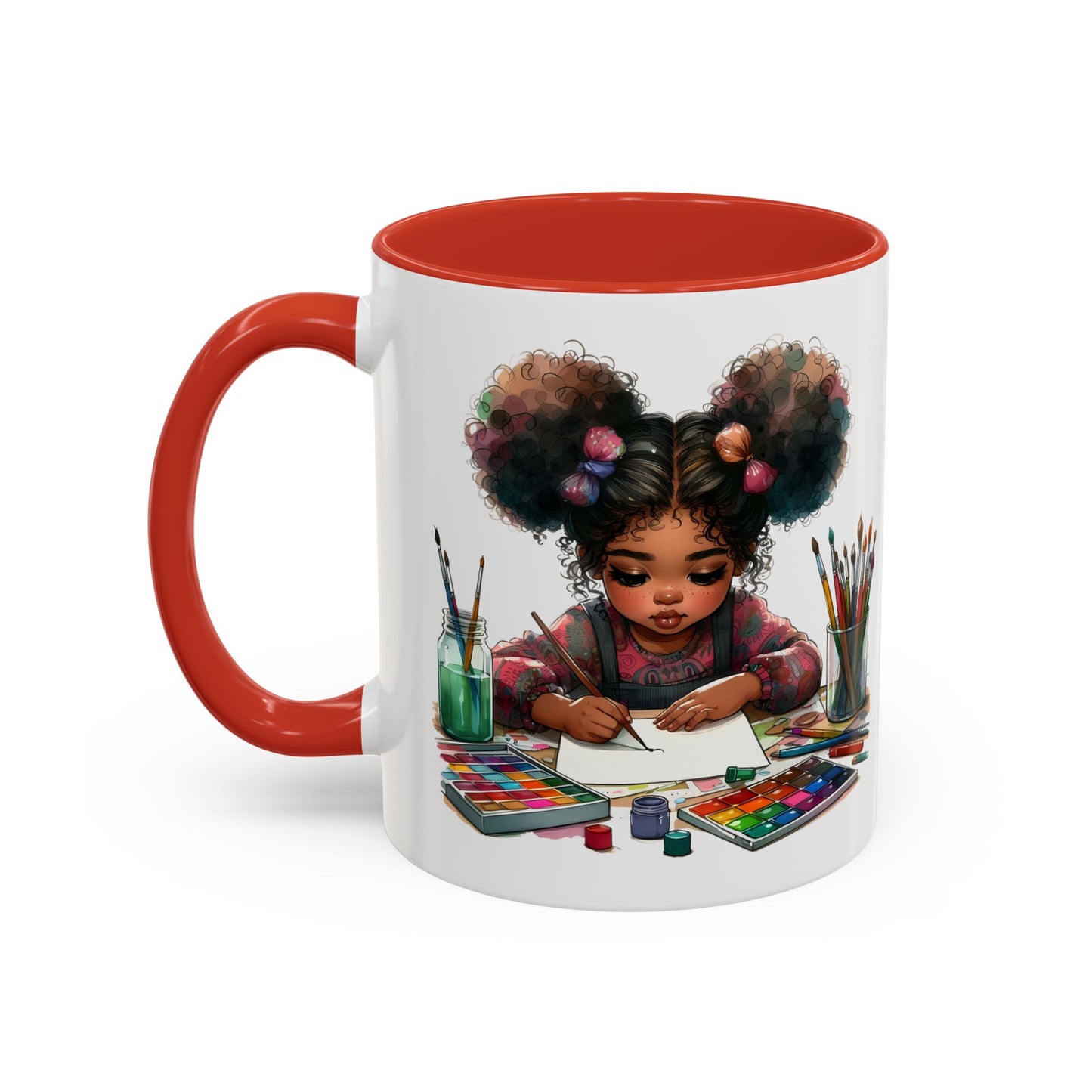 Creative Kids Coffee Mug, Art Mug, Colorful Mug, Cute Kids Mug, Gift for Artists, Unique Drinkware