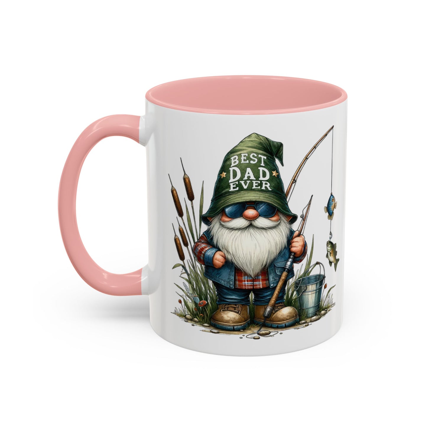 Fishing Gnome Mug – Best Dad Ever, Perfect Gift for Father's Day, Fisherman Coffee Cup, Unique Gifting for Dads, Fun Dad Mugs