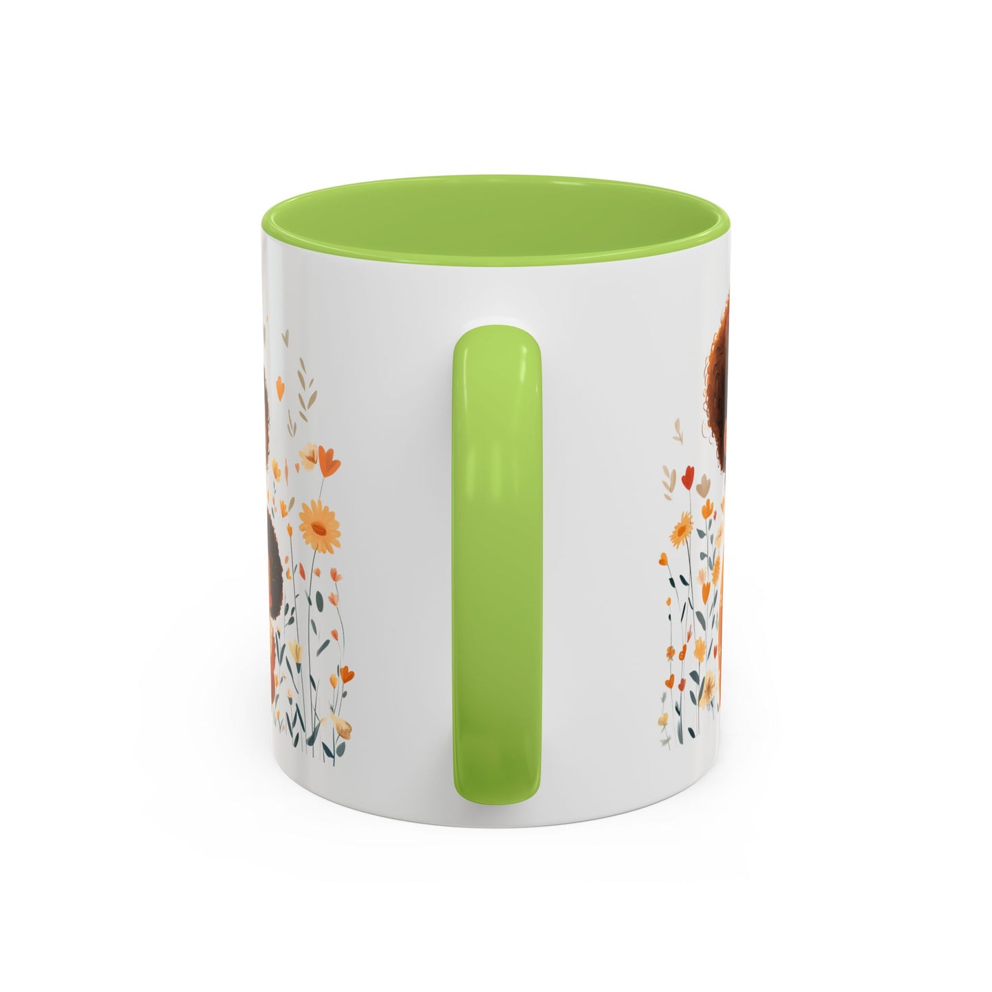 Warmth & Love Mug, Floral Mother & Child Coffee Cup, Gift for Mom, Cozy Drinkware, Baby Shower Mug, Family Bonding