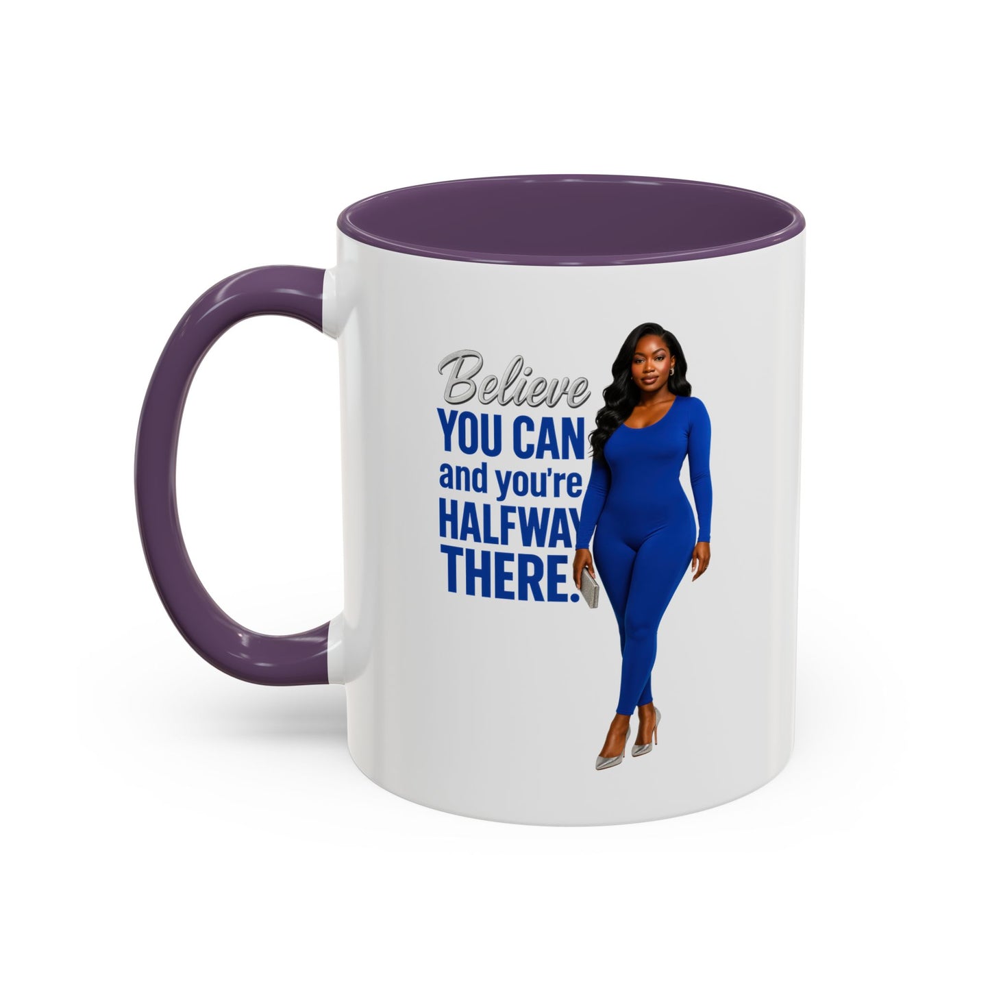 Motivational Coffee Mug, Believe You Can Inspirational Mug, Office Gift, Birthday Gift, Self-Empowerment Mug, Positive Vibes, Fun Quote Cup