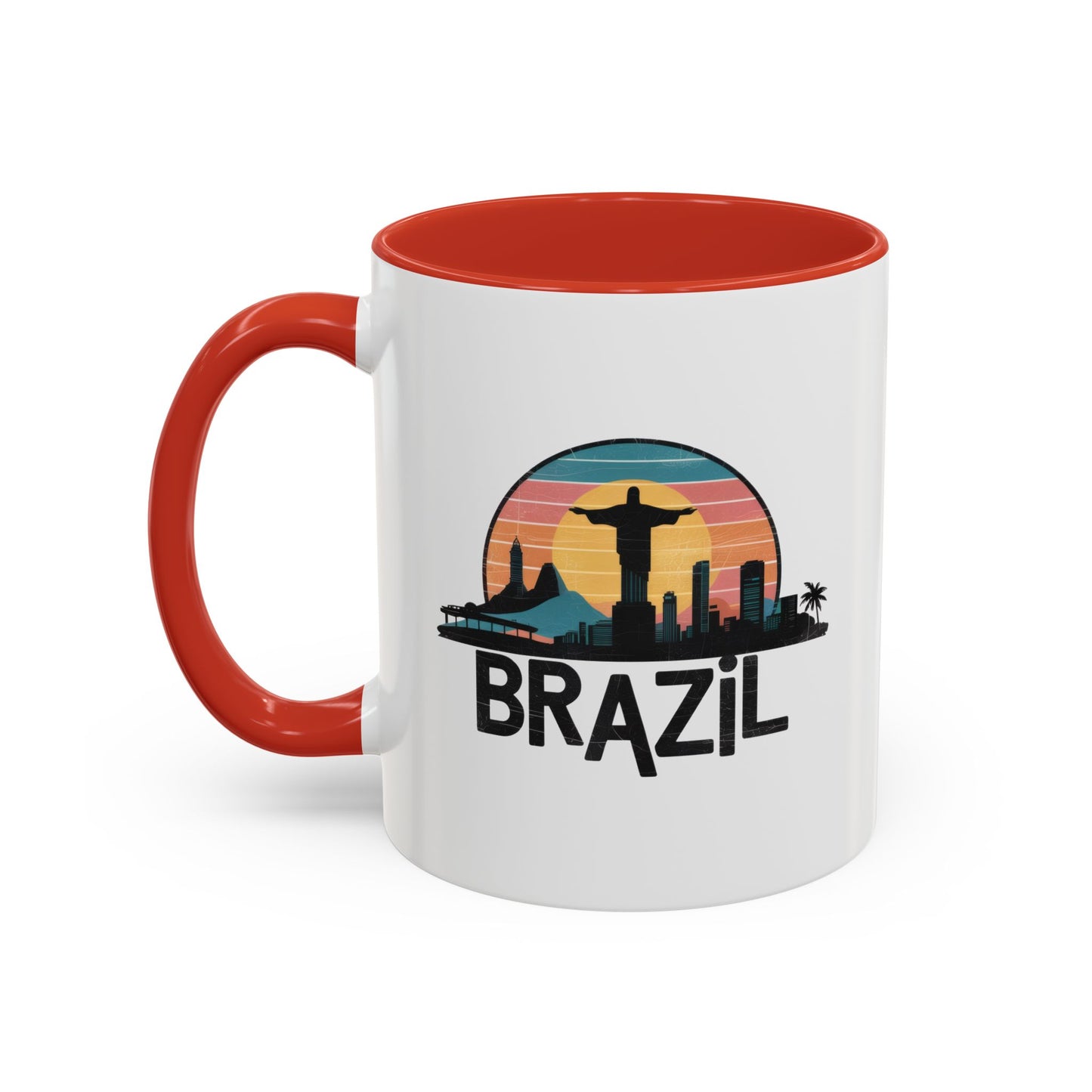 Brazilian Vibe Coffee Mug, Accent Mug for Travel Lovers, Gift for Brazil Enthusiasts, Souvenir Coffee Cup, Beach Theme Mug