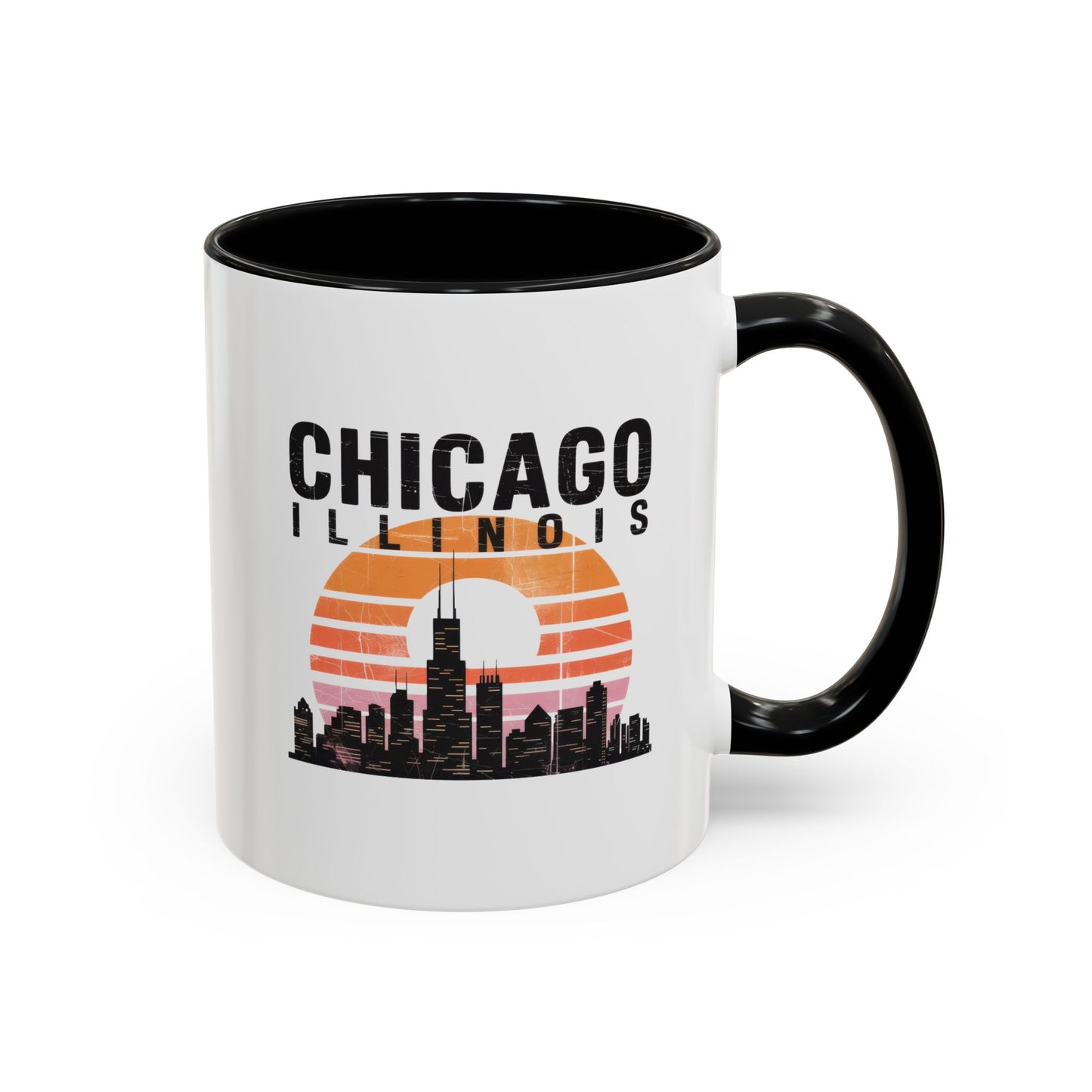 Chicago Skyline Accent Coffee Mug | Perfect Gift for Coffee Lovers, City Souvenir, Home Décor, Travel Memento, Chicago Enthusiasts