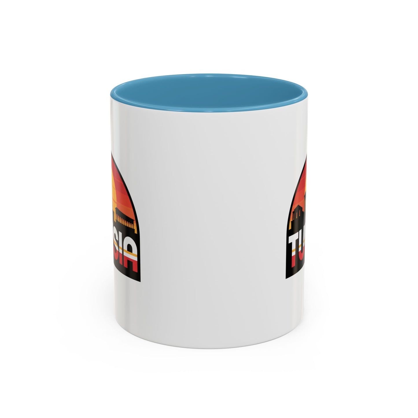 Tunisian Sunset Accent Mug, Coffee Lover Gift, Travel Souvenir, Unique Home Decor, Tea Mug, Vacation Memory