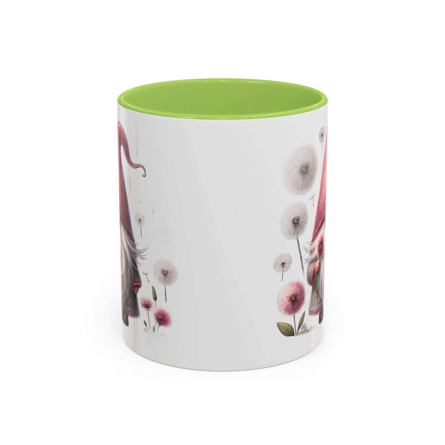 Whimsical Gnome Coffee Mug, Cute Coffee Cups for Home, Unique Gift for Gnome Lovers, Floral Gnome Mug for Birthdays, Spring Décor