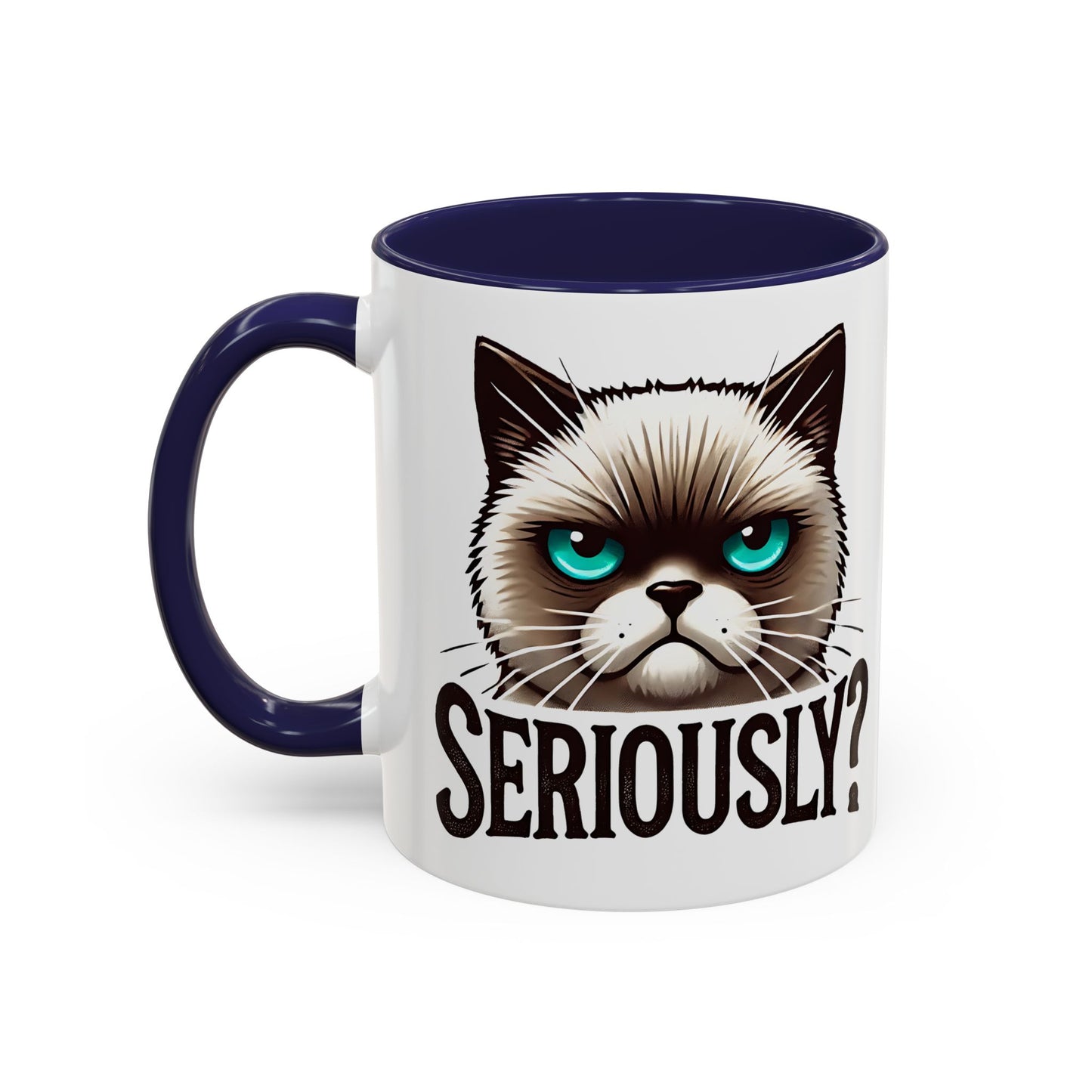 Funny Cat Accent Coffee Mug | Gift for Cat Lovers | Unique Ceramic Mug | Quirky Kitchen Decor | Humor Mug | Cat Person Gift