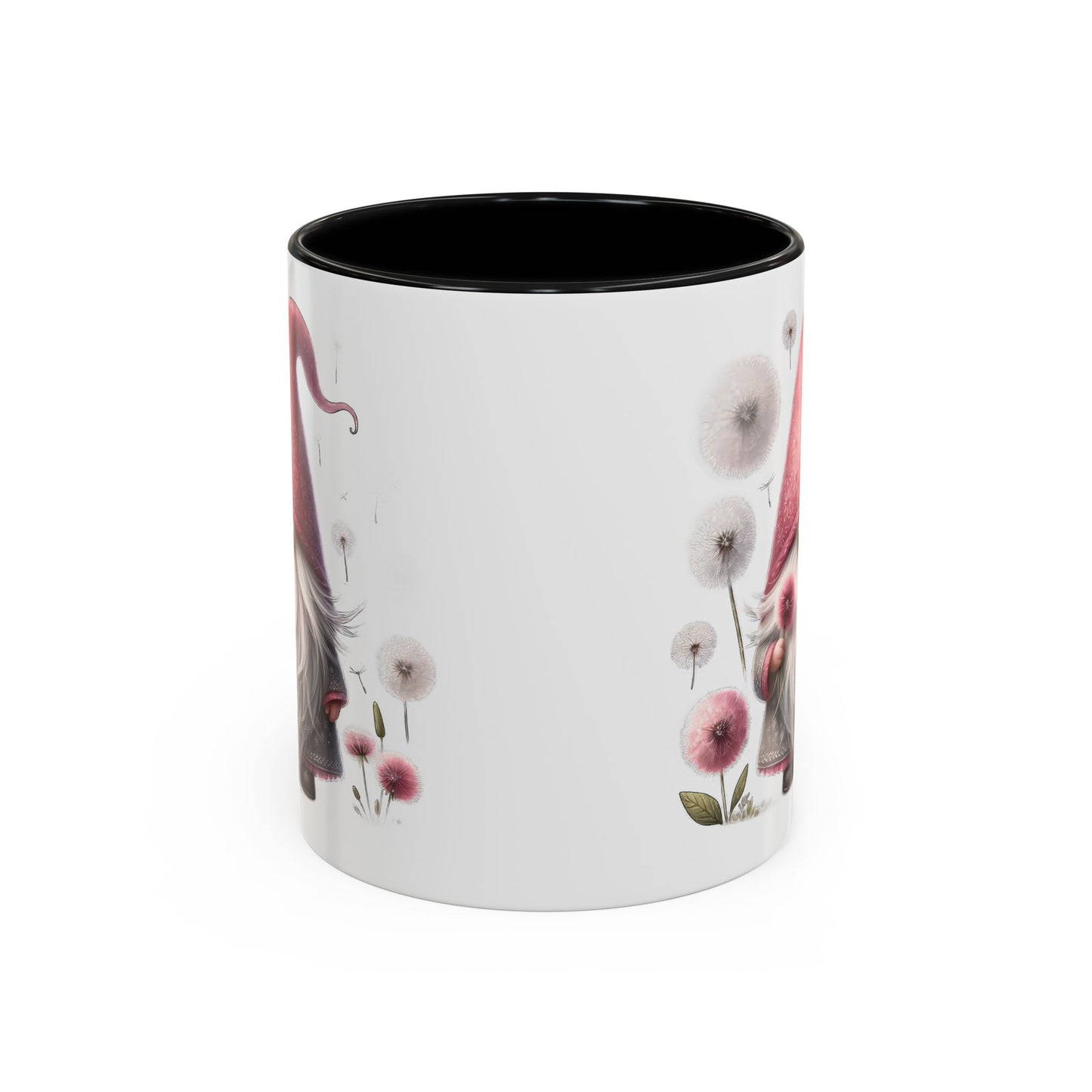 Whimsical Gnome Coffee Mug, Cute Coffee Cups for Home, Unique Gift for Gnome Lovers, Floral Gnome Mug for Birthdays, Spring Décor