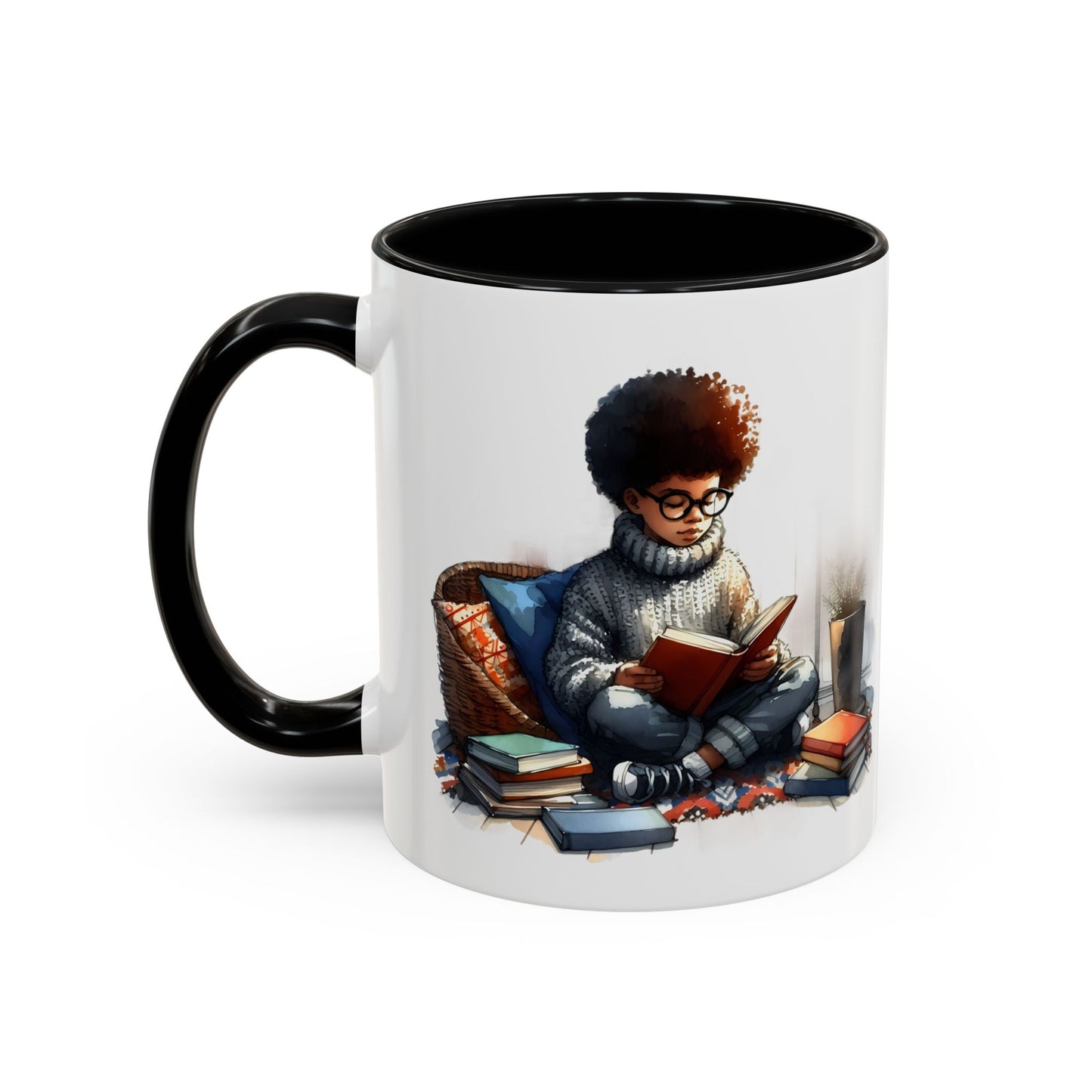 Cozy Reading Mug: Perfect Gift for Book Lovers, Cute Coffee Cup, Unique Home Decor, Ideal for Cozy Mornings, Fun Birthday Present