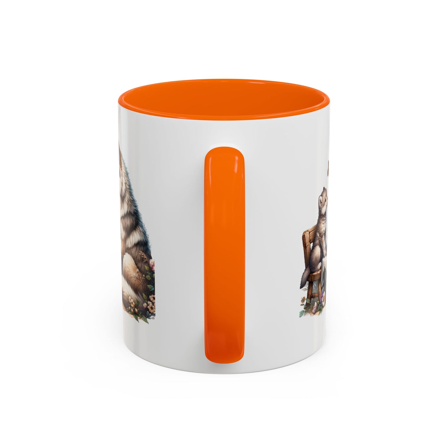 Whimsical Wolf Tea Time Mug | Cute Animal Coffee Cup, Gifts for Animal Lovers, Home Decor, Cozy Kitchen, Unique Gift Idea