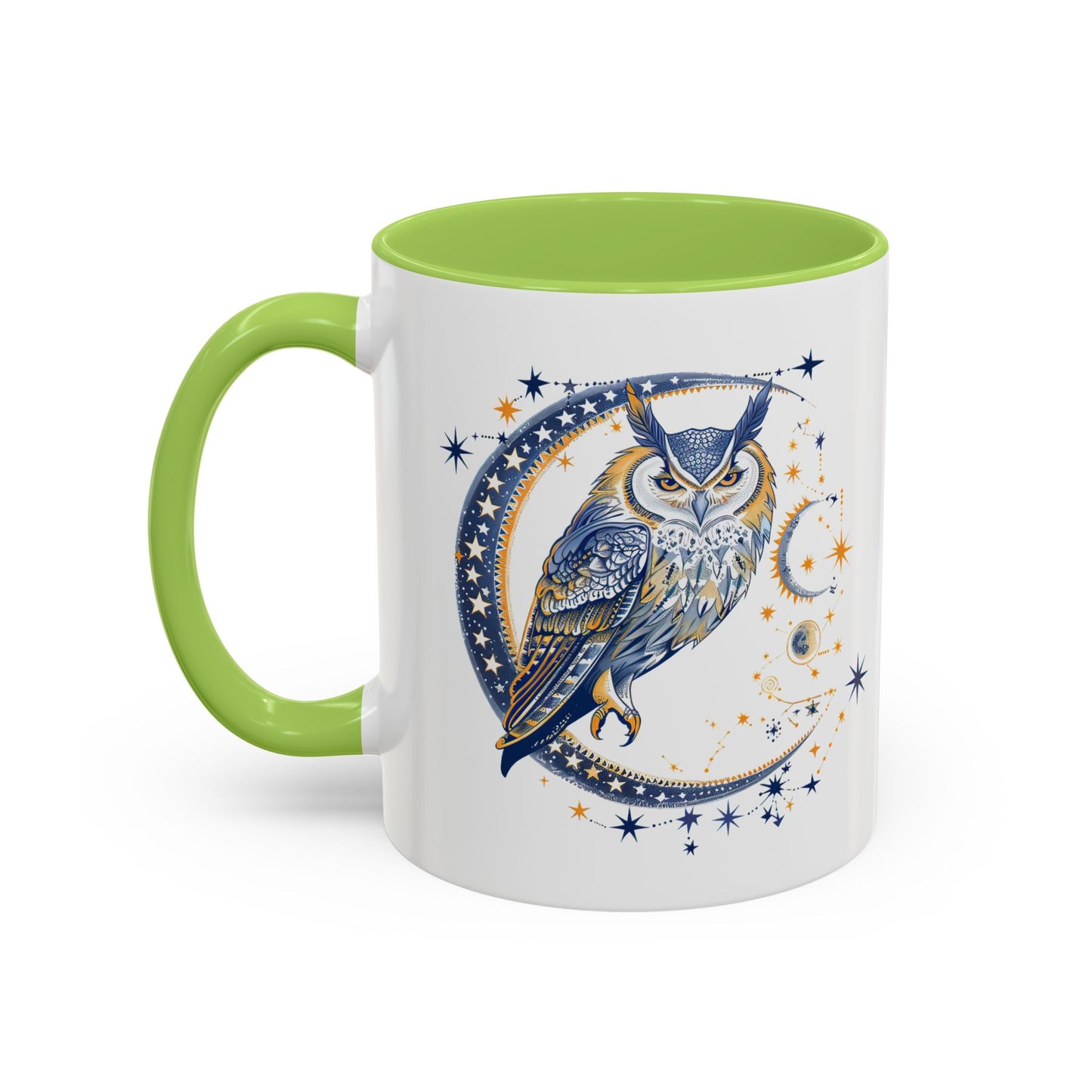 Celestial Owl Coffee Mug | Starry Night Mug, Astrology Gift, Owl Lover Cup, Unique Drinking Vessel, Enchanted Home Decor