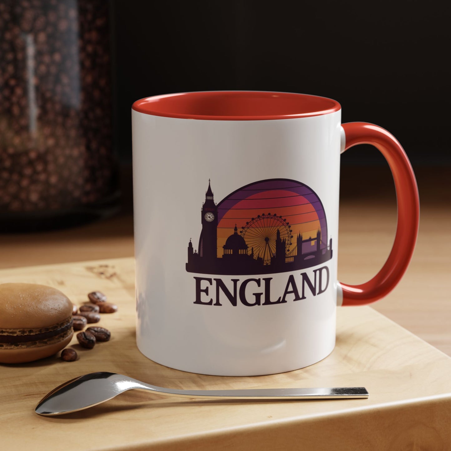 London Skyline Accent Coffee Mug - Unique Gift for Tea Lovers, Home Decor, Travel Souvenir, English Culture Enthusiasts, 11oz, 15oz