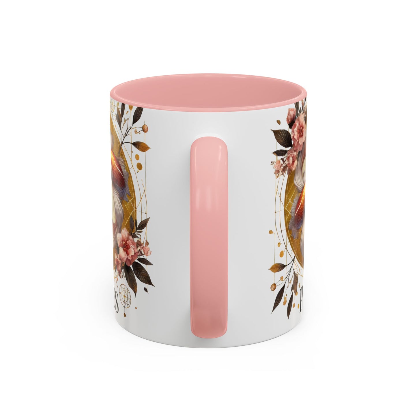 Pisces Goldfish Accent Coffee Mug – Zodiac Astrology Gift for Fish Lovers