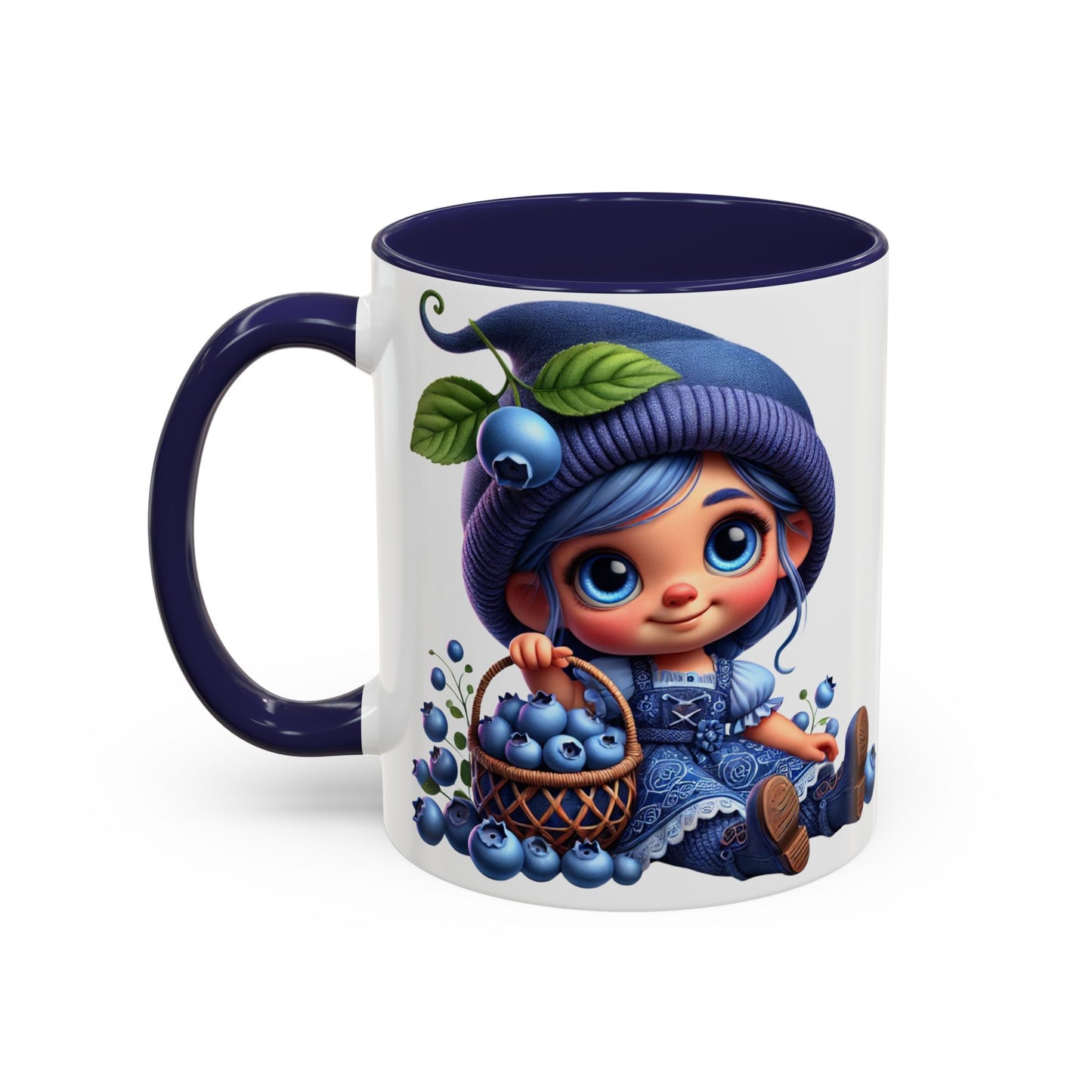 Cute Blueberry Girl Coffee Mug - 11oz & 15oz