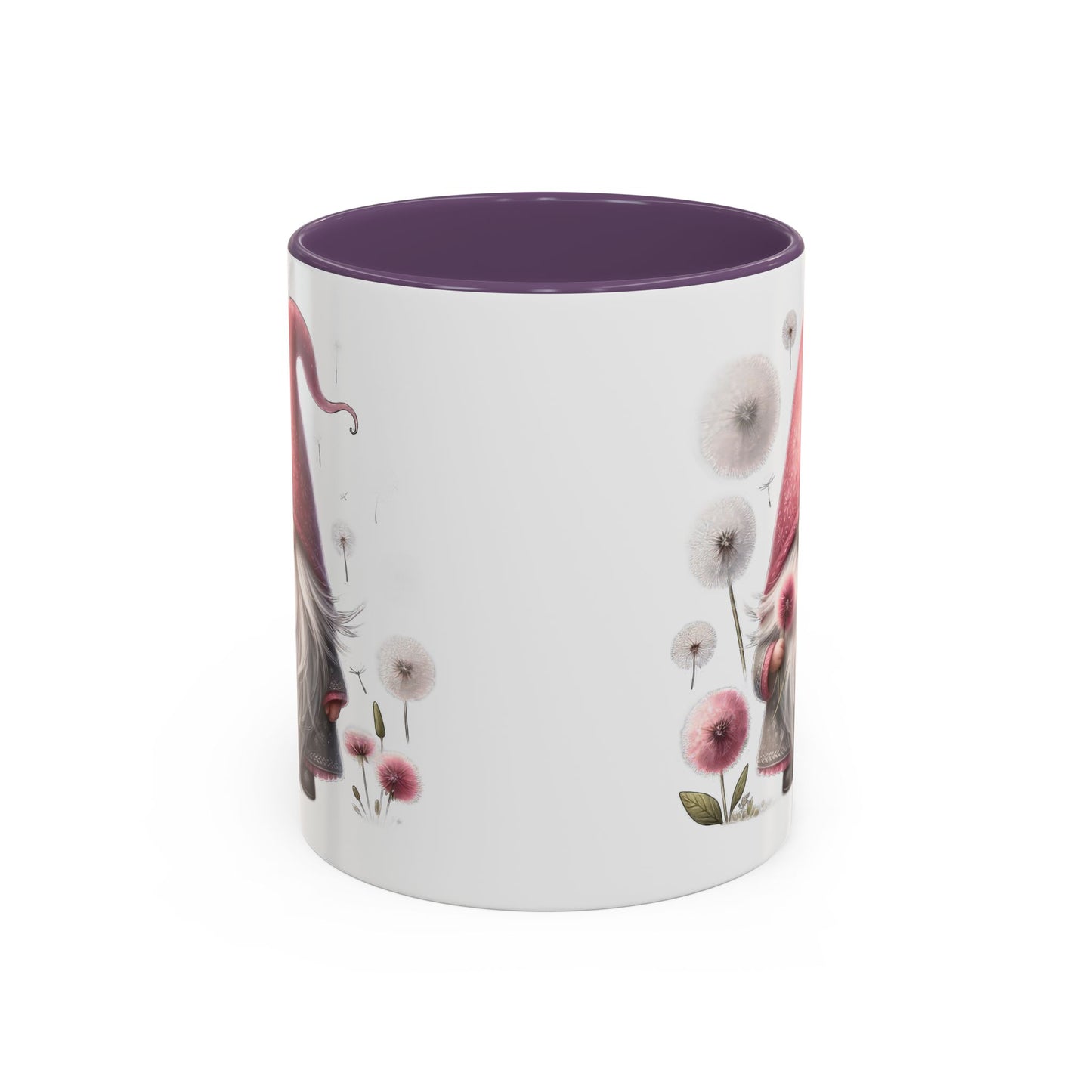 Whimsical Gnome Coffee Mug, Cute Coffee Cups for Home, Unique Gift for Gnome Lovers, Floral Gnome Mug for Birthdays, Spring Décor