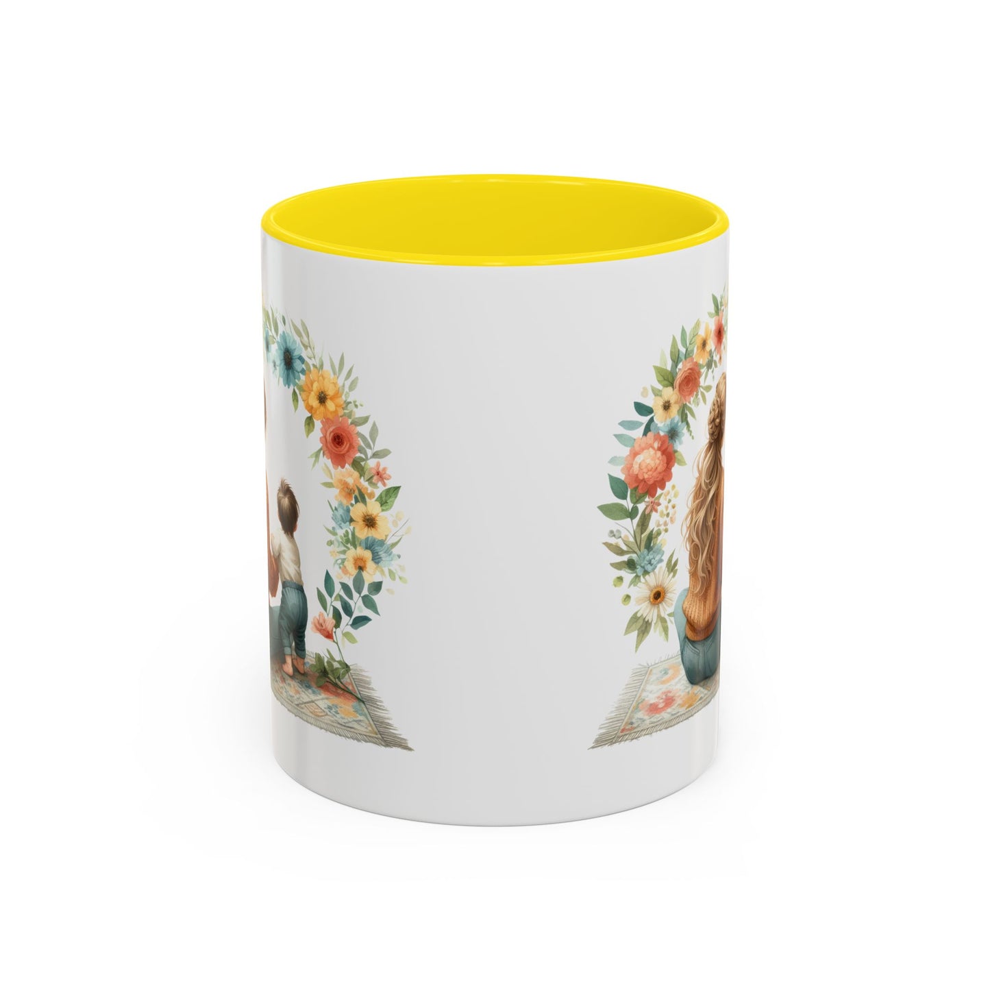 Warm Floral Family Coffee Mug - Perfect Gift for Moms, Home Decor, Cozy Vibes, Mother's Day, Tea Lovers, Baby Showers