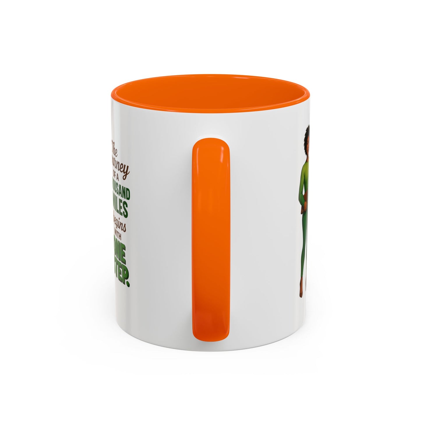 Inspirational Accent Coffee Mug - Motivational Quote Mug, Unique Gift for Her, Empowerment Coffee Cup, Coffee Lover's Gift, Tea Mug