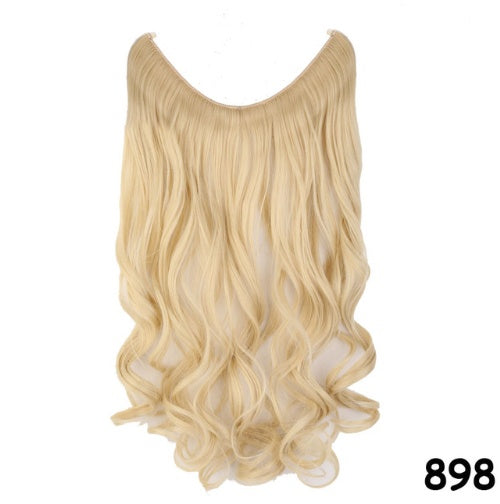 S-noilite 20 pouces Invisible Fil Pas de Clips dans les Cheveux Extensions Secrète Poisson Ligne Postiches Soyeux Droite Synthétique