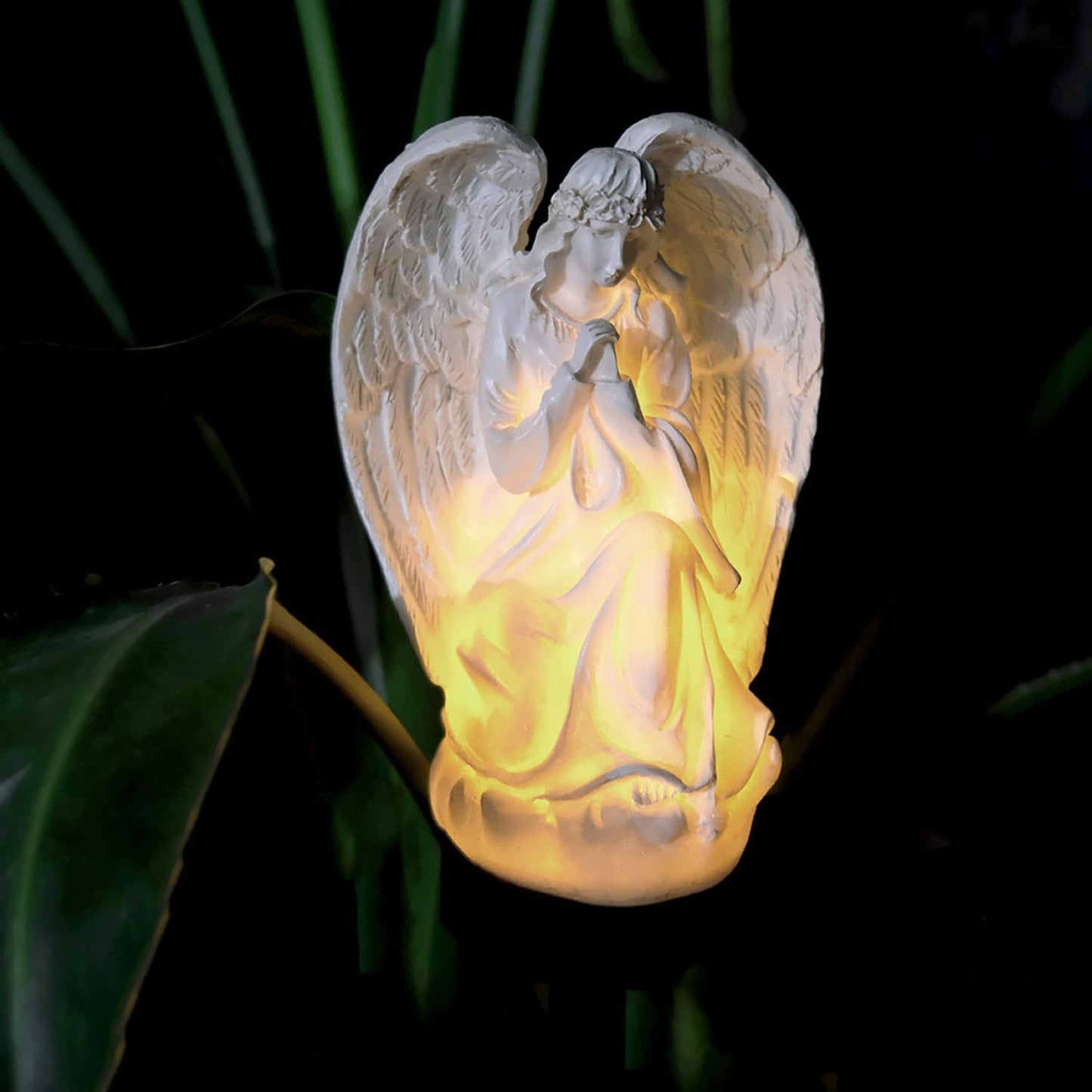 Garden Solar Light Resin Angel Figures Solar Energy