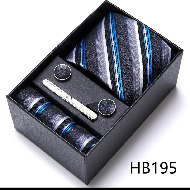 Men's Business Formal Tie Six-piece Set Gift Box