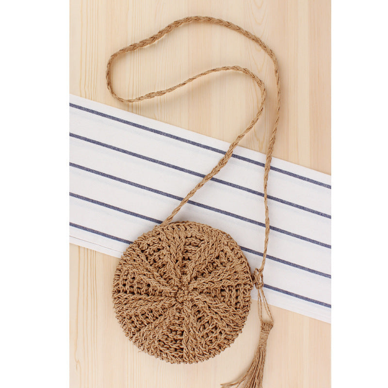 Handmade Shoulder Woven Bag Summer Beach