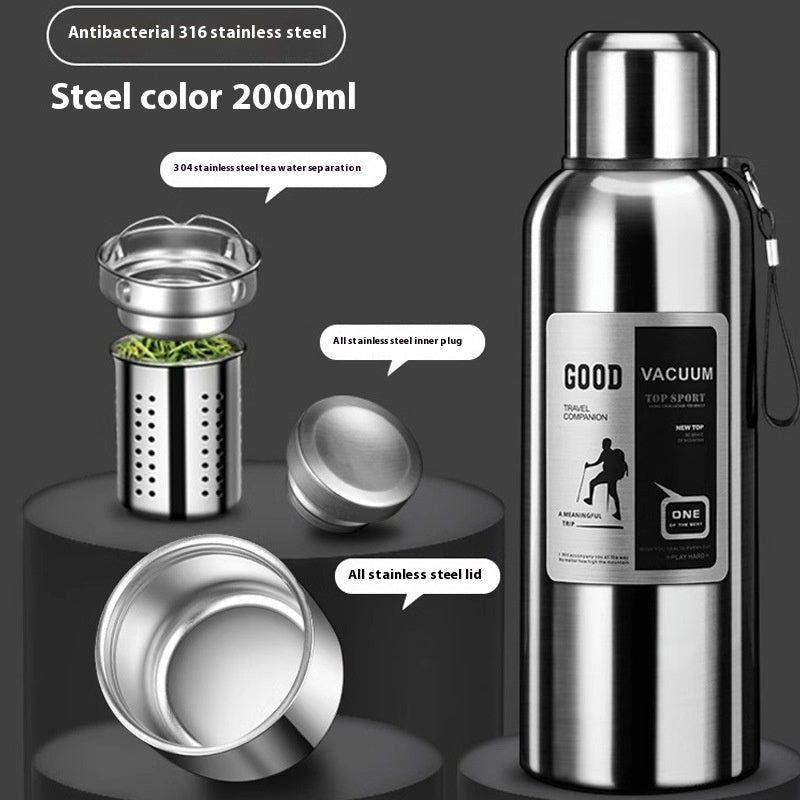 316 Stainless Steel Liner Vacuum All-steel Thermal Pot