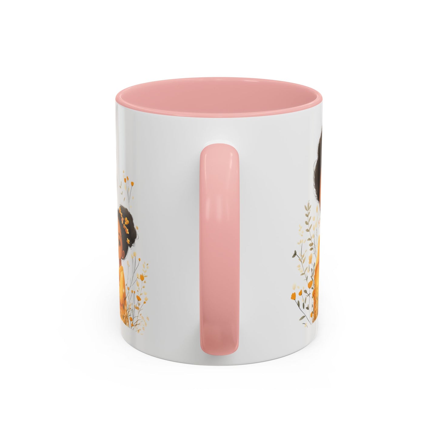 Cozy Mother & Child Coffee Mug, Floral Coffee Cup, Gift for Mom, Tea Lover’s Mug, Cute Mom Mug