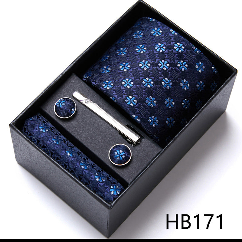 Men's Business Formal Tie Six-piece Set Gift Box