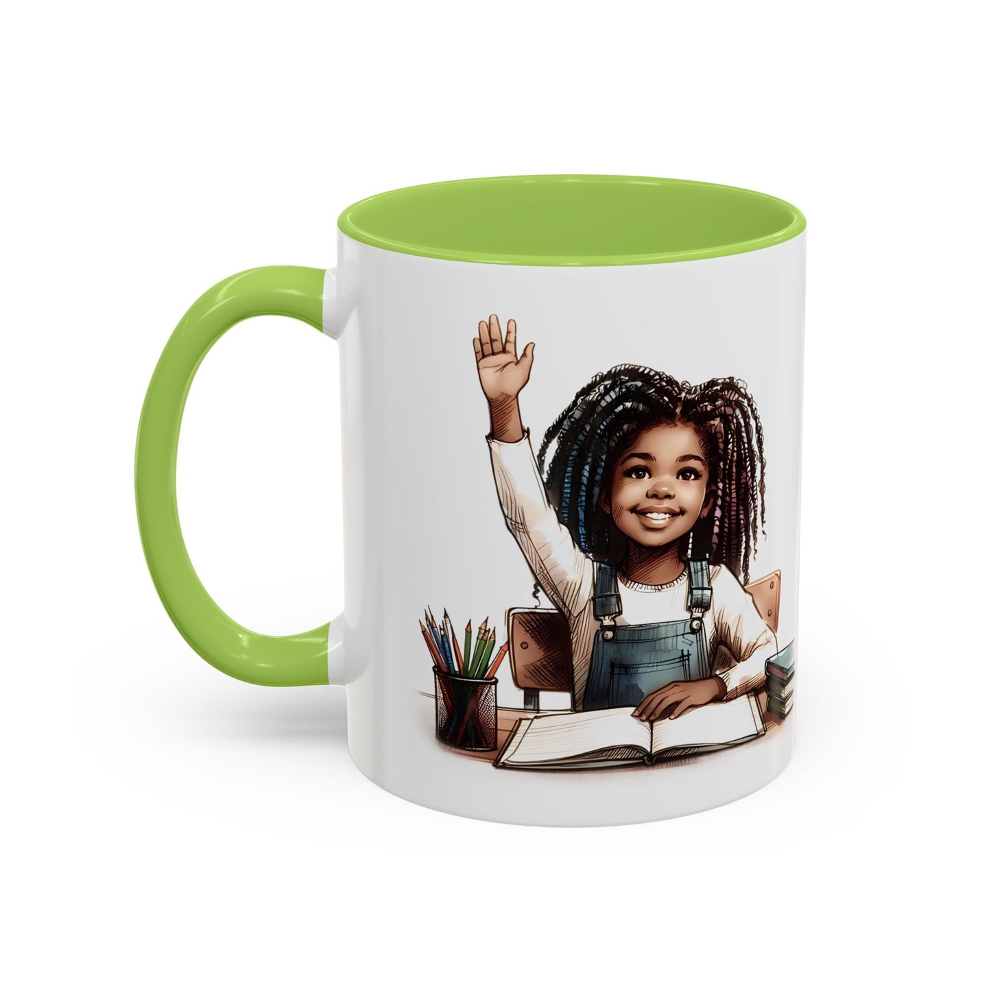 Cheerful Kids' Coffee Mug, Empowering Gift for Students, Classroom, Back to School, Fun Celebrate Learning Mug