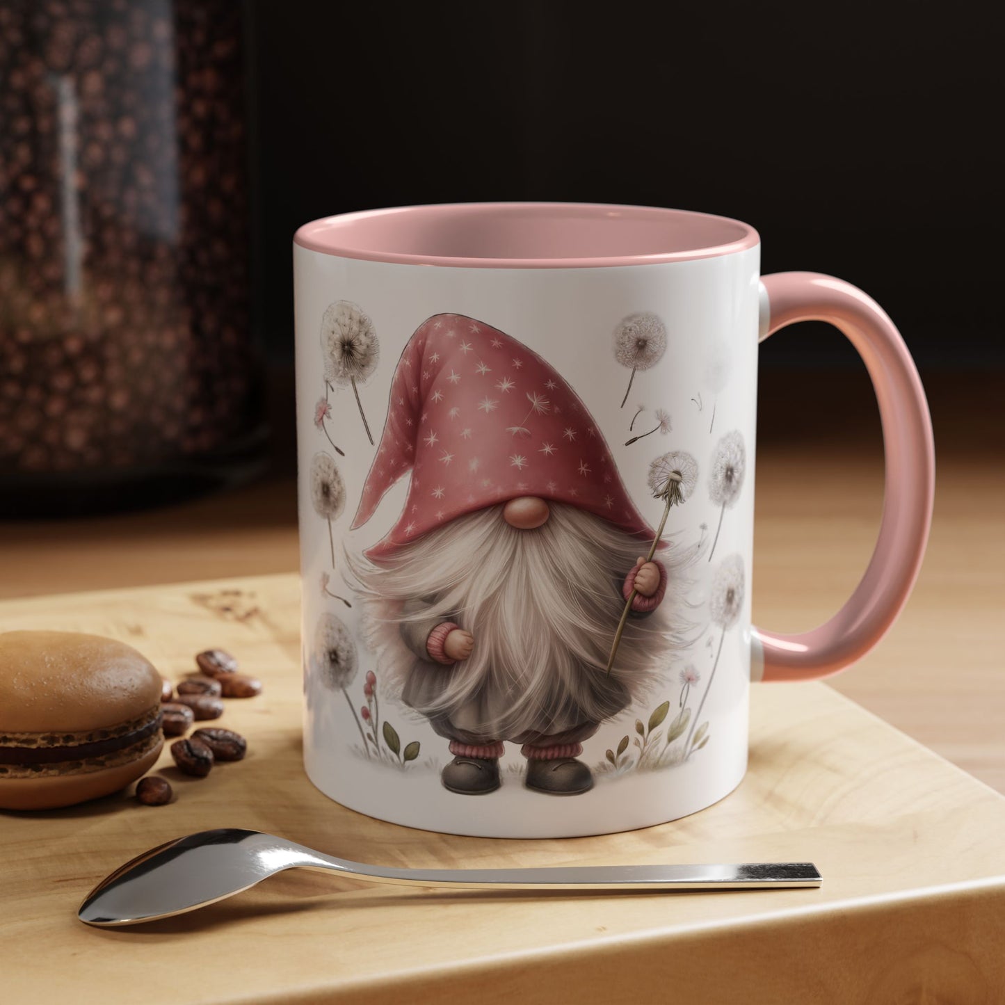 Whimsical Gnome Coffee Mug, Cute Coffee Cup, Garden Home Decor, Perfect Gift for Plant Lovers, Seasonal Celebration Drinkware