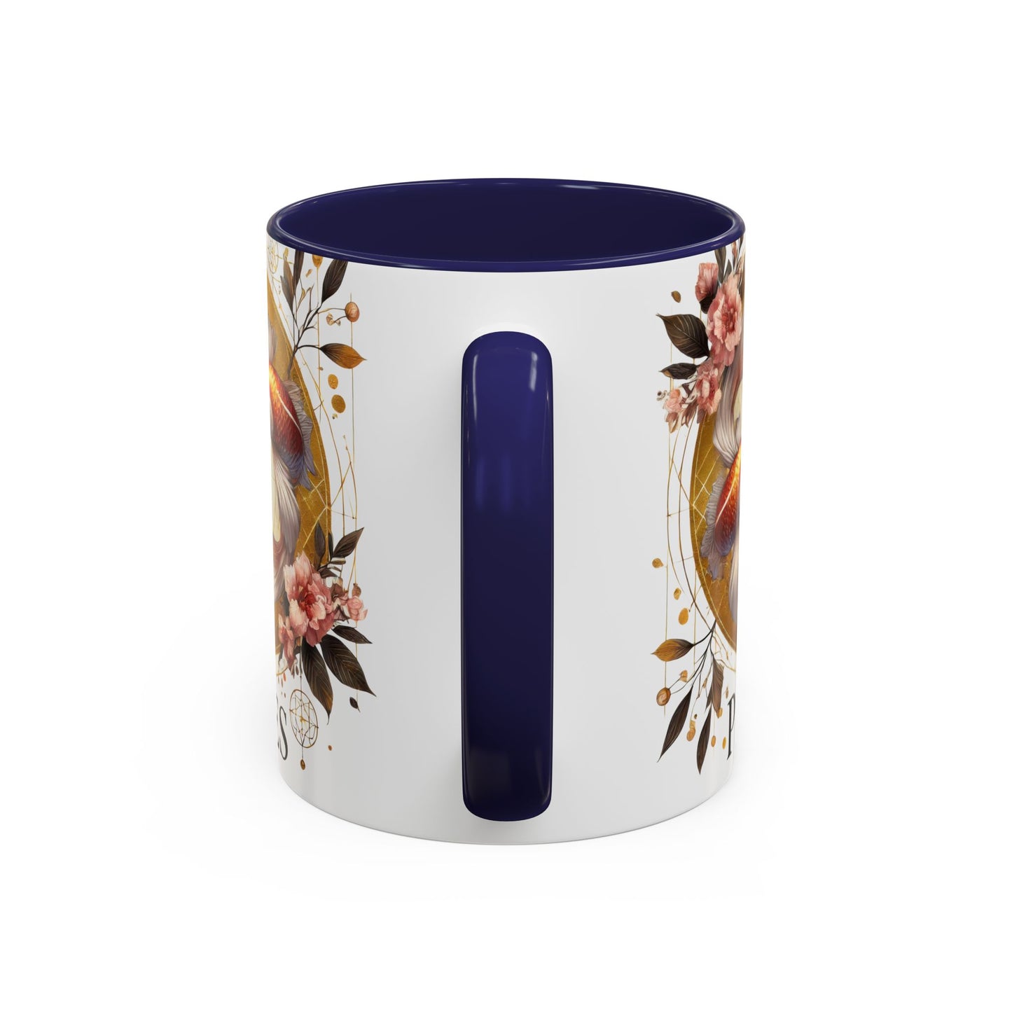 Pisces Goldfish Accent Coffee Mug – Zodiac Astrology Gift for Fish Lovers