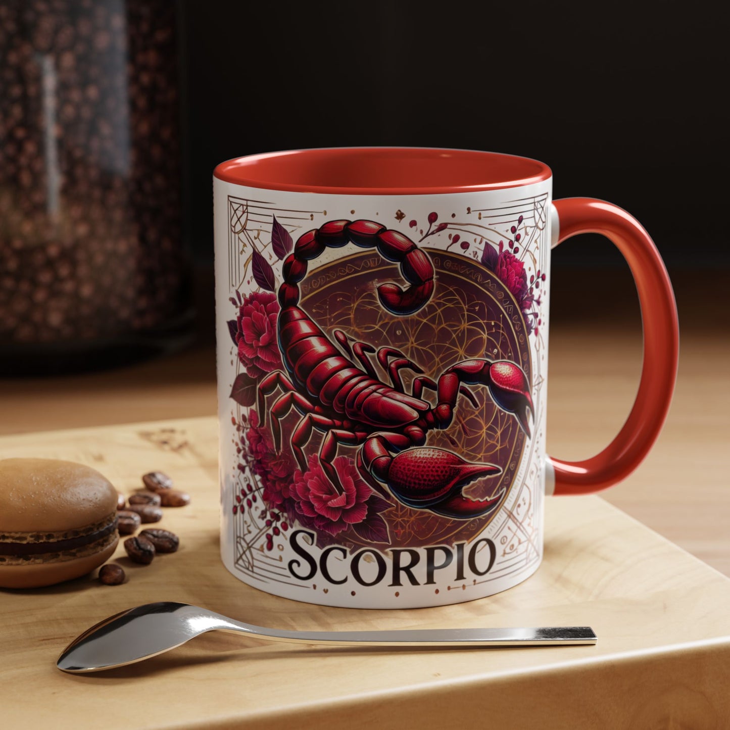 Scorpio Zodiac Accent Coffee Mug - Astrology Gift for Scorpios