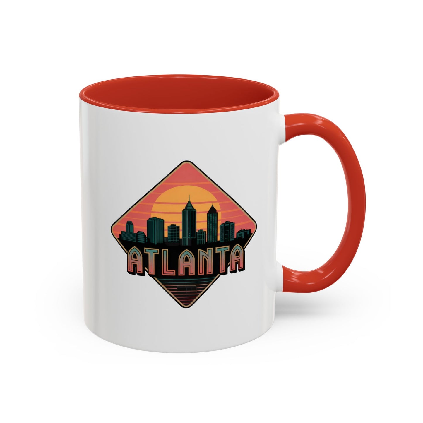 Atlanta Skyline Accent Coffee Mug, Unique Gift for Coffee Lovers, Home Decor, Travel Souvenir, Urban Style Mug