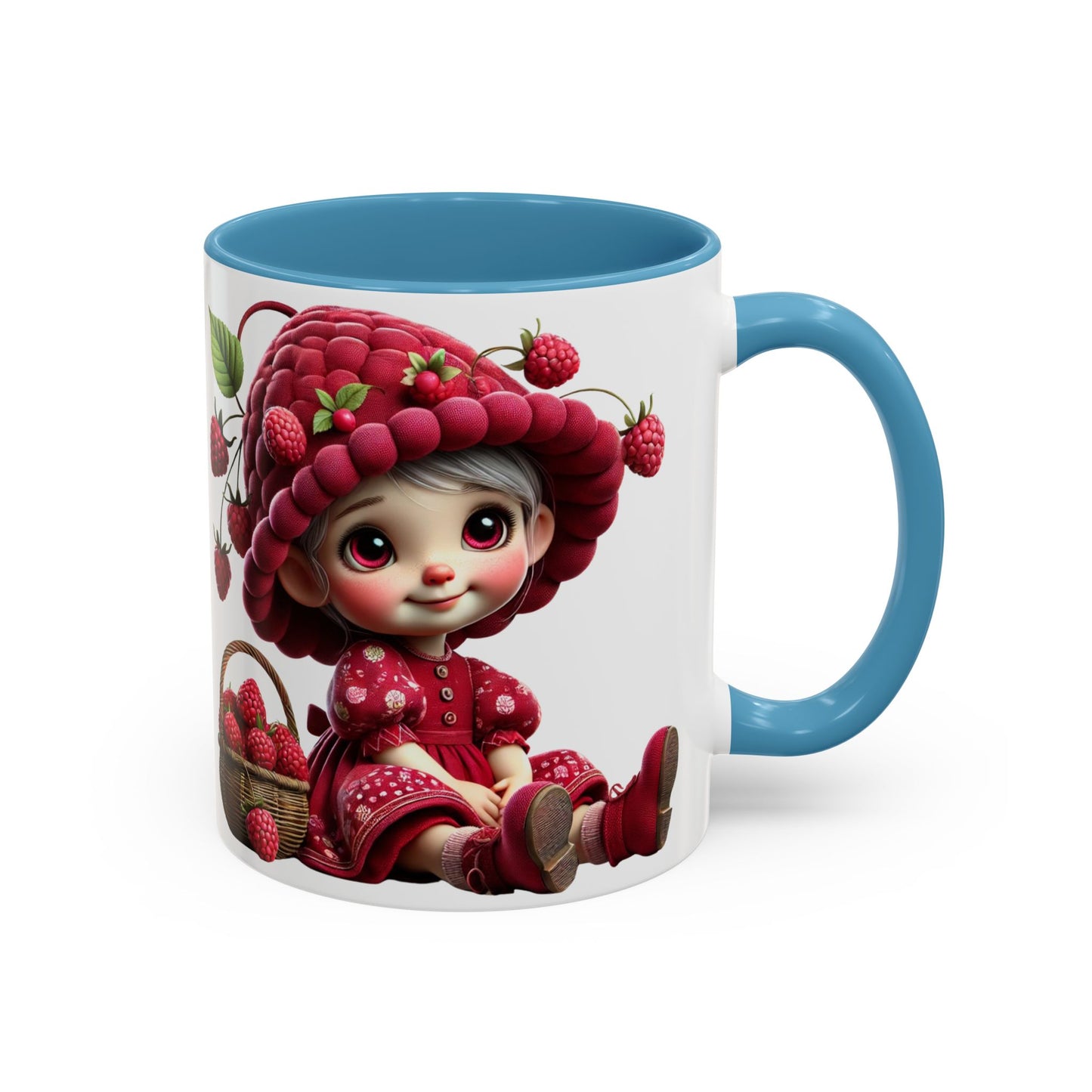 Whimsical Raspberry Character Coffee Mug - 11oz & 15oz