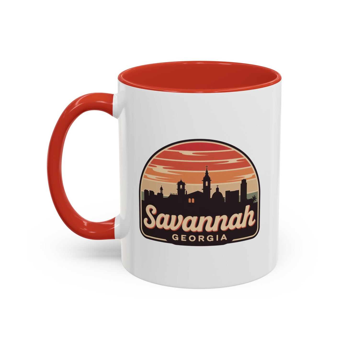 Savannah Skyline Accent Coffee Mug - Perfect for Gifts, Souvenirs, Festivals, Home Decor, Coffee Lovers
