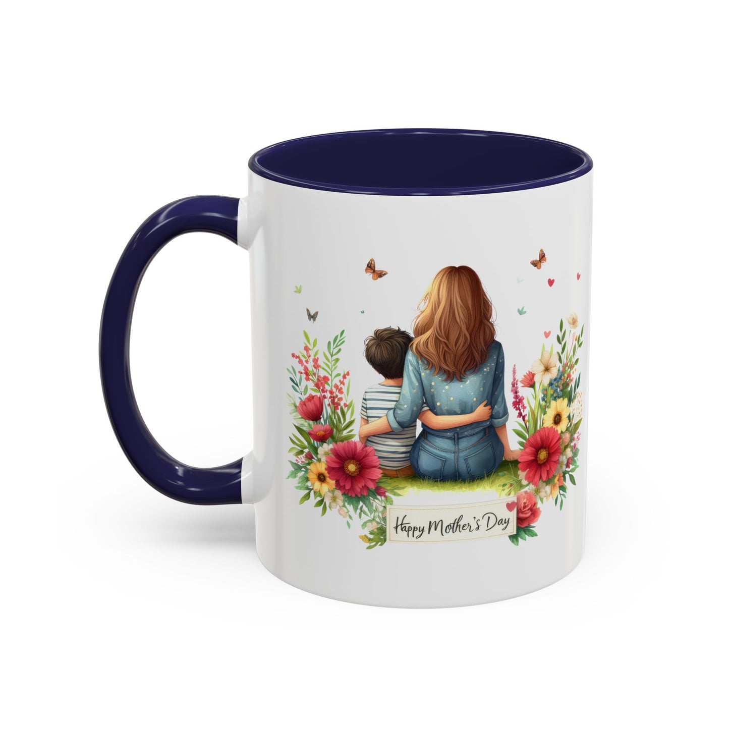 Floral Mother’s Day Coffee Mug, Gift for Moms, Tea Cup for Garden Lovers, Cute Mug for Mother's Day, Inspirational Beverage Mug