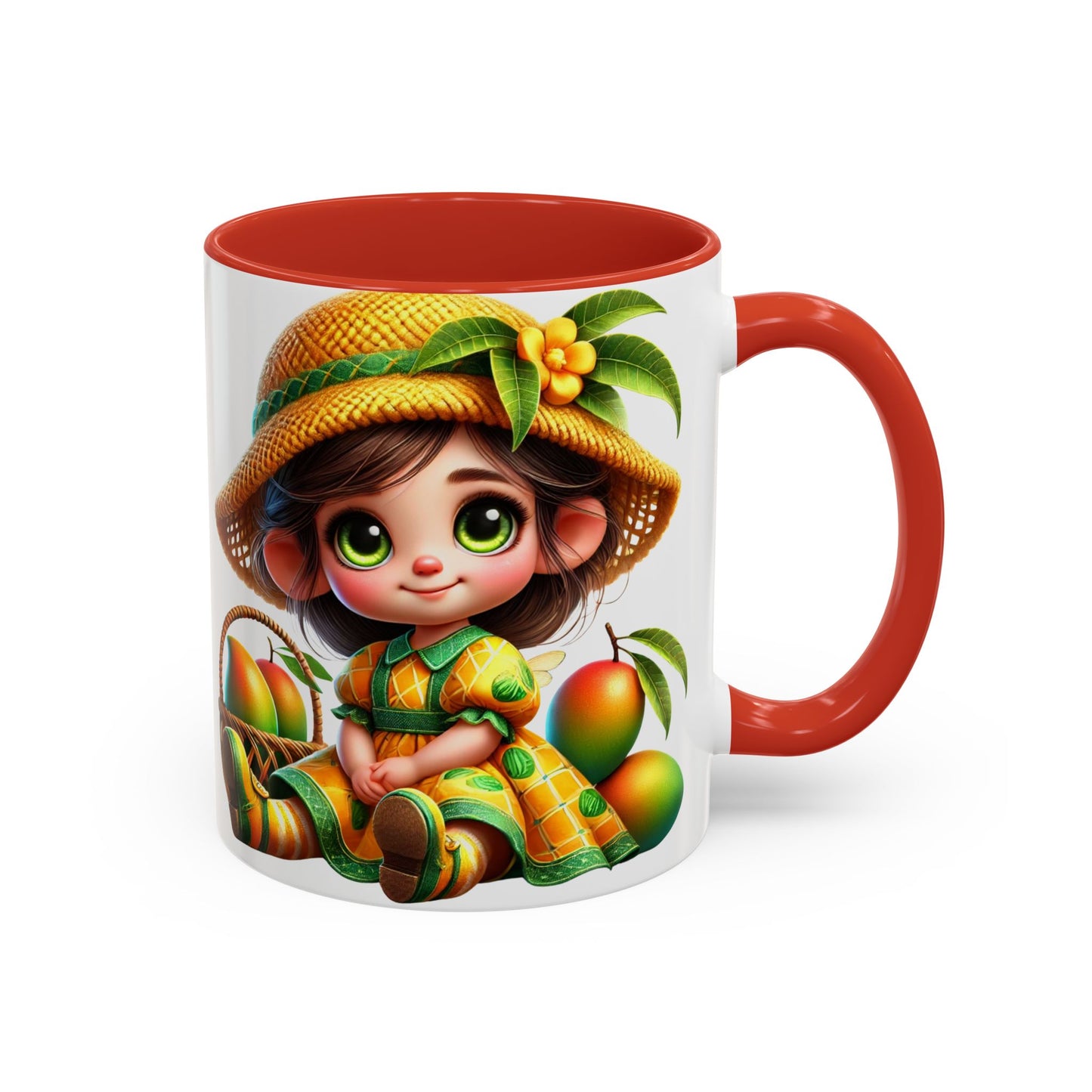 Whimsical Fruit-Themed Accent Coffee Mug - 11 & 15oz
