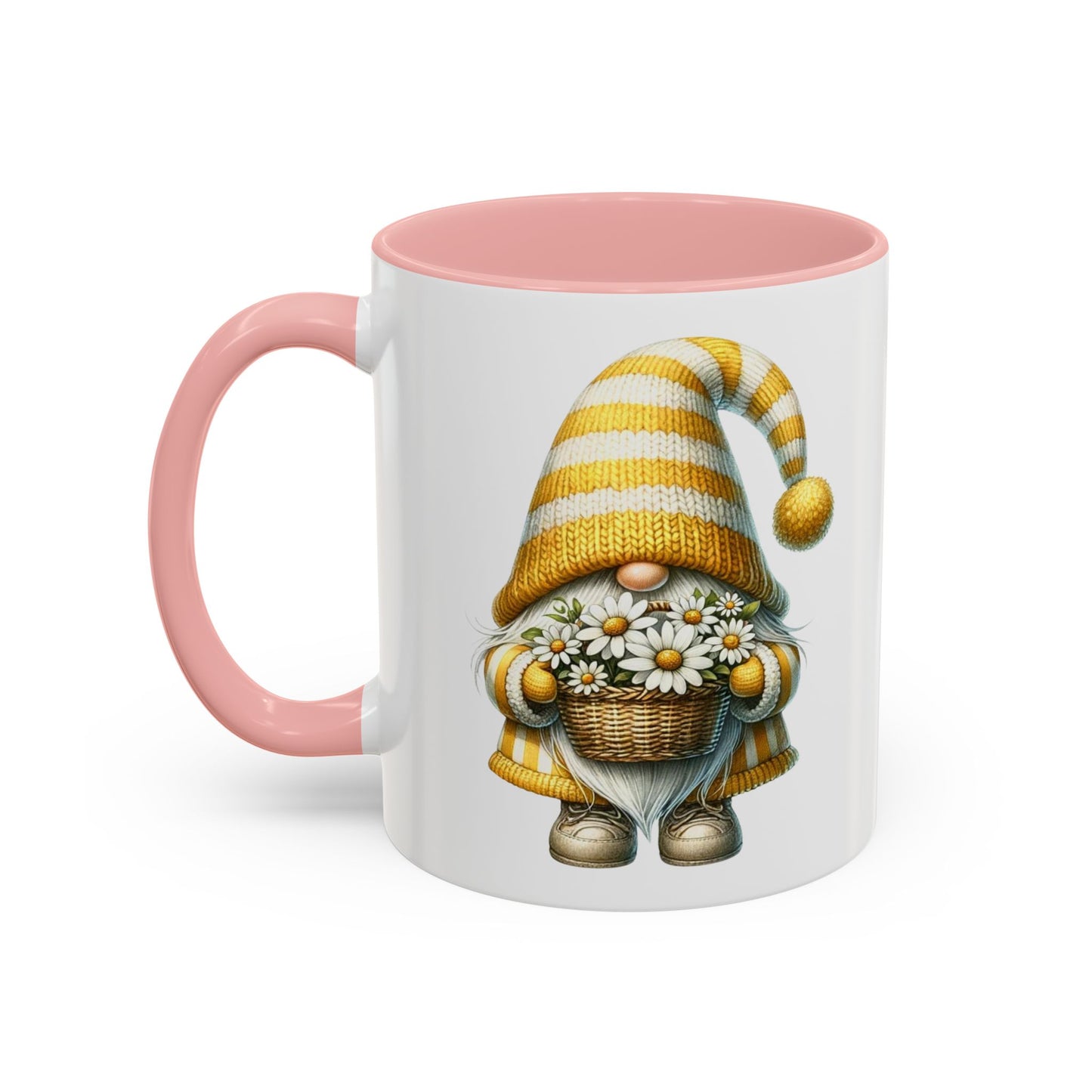 Cheerful Gnome Accent Mug - Perfect for Coffee Lovers, Housewarming Gifts, Spring Decor, Unique Mug Gift, Merry Moments