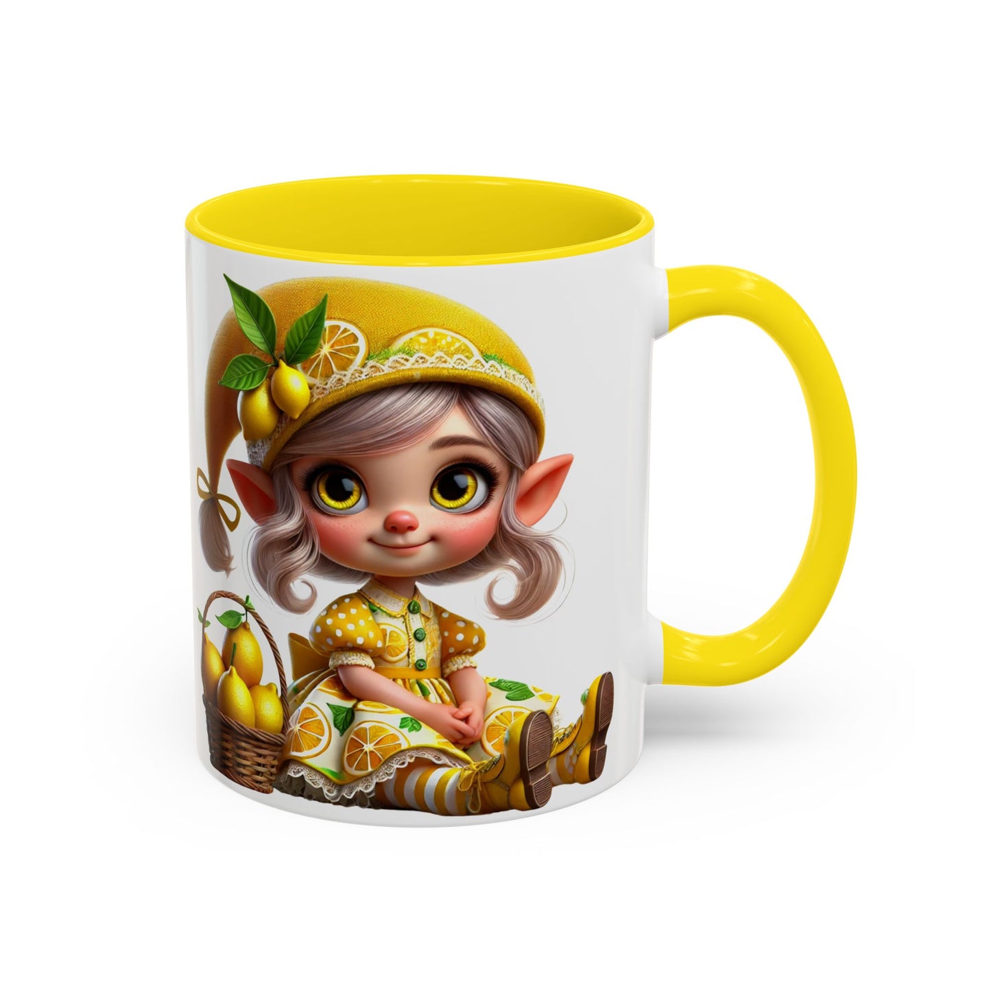Whimsical Lemon Elf Coffee Mug - Perfect Gift for Spring & Summer