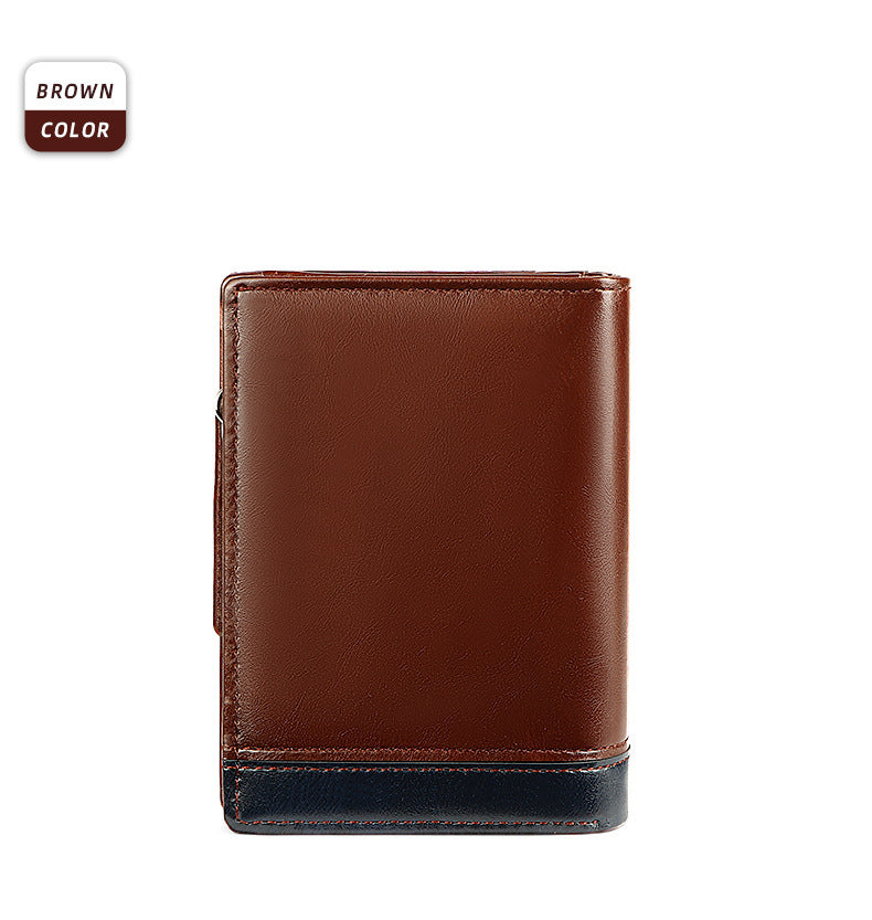 PU Leather Multifunctional Zipper Short Men's Wallet JFA UNIjuntos Entreprise