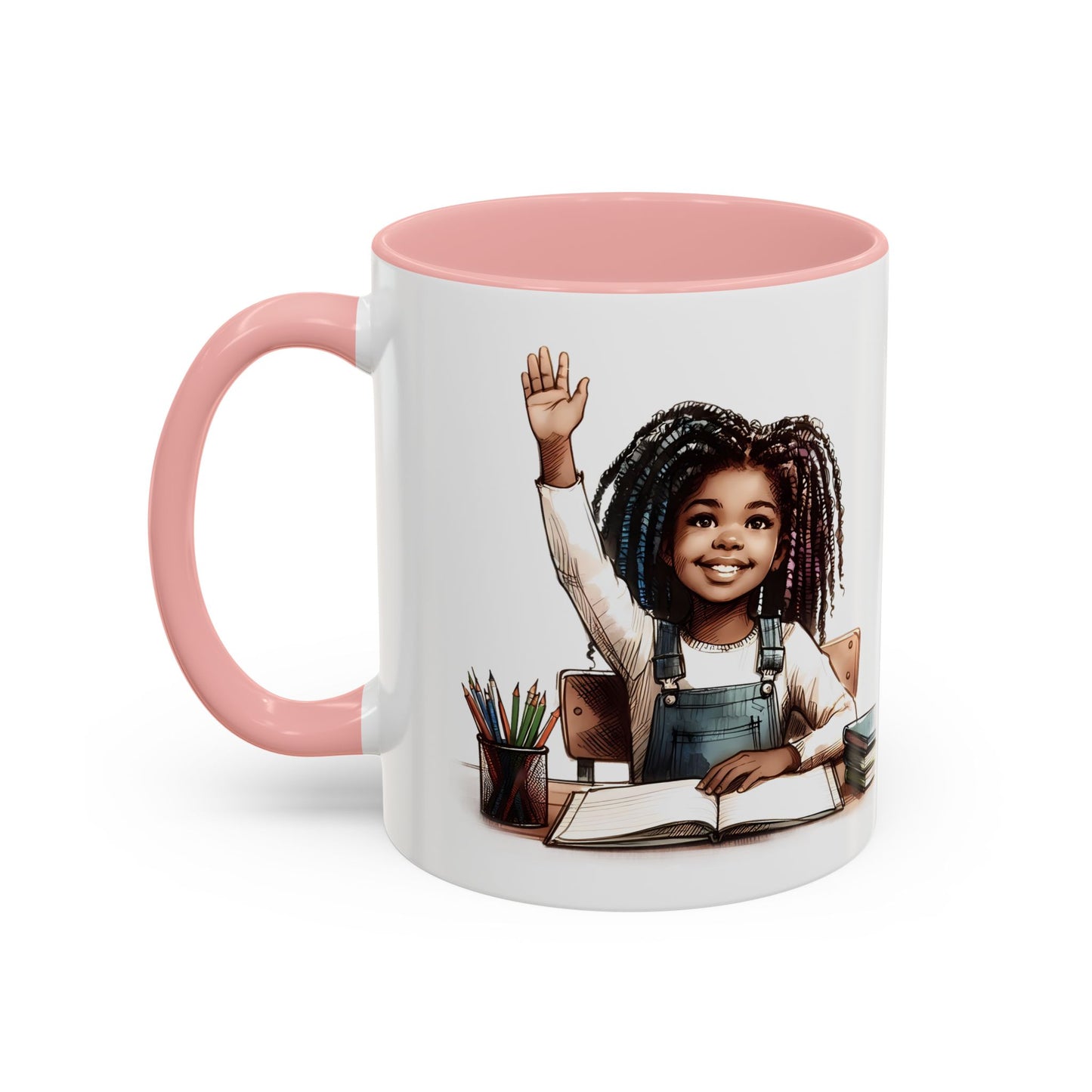Cheerful Kids' Coffee Mug, Empowering Gift for Students, Classroom, Back to School, Fun Celebrate Learning Mug