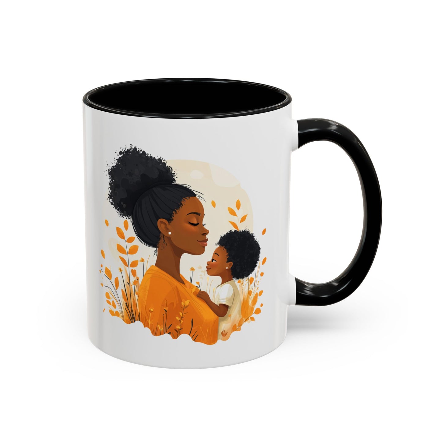 Warm Embrace Accent Coffee Mug | Perfect Gift for Mother's Day, Cozy Drinkware for Moms, Tea Lovers, Family Moments