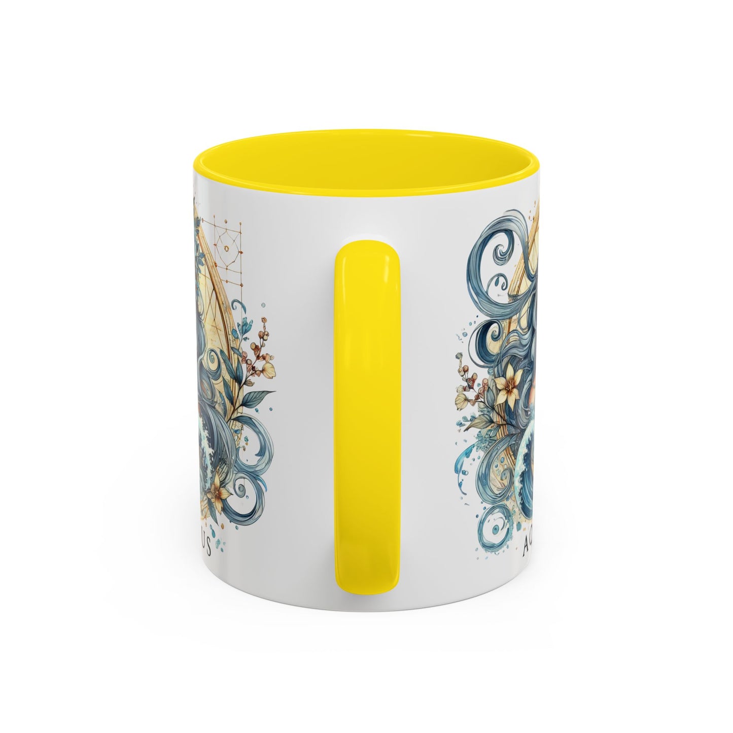 Astrological Aquarius Coffee Mug - Zodiac Sign Design, Perfect for Astrology Lovers