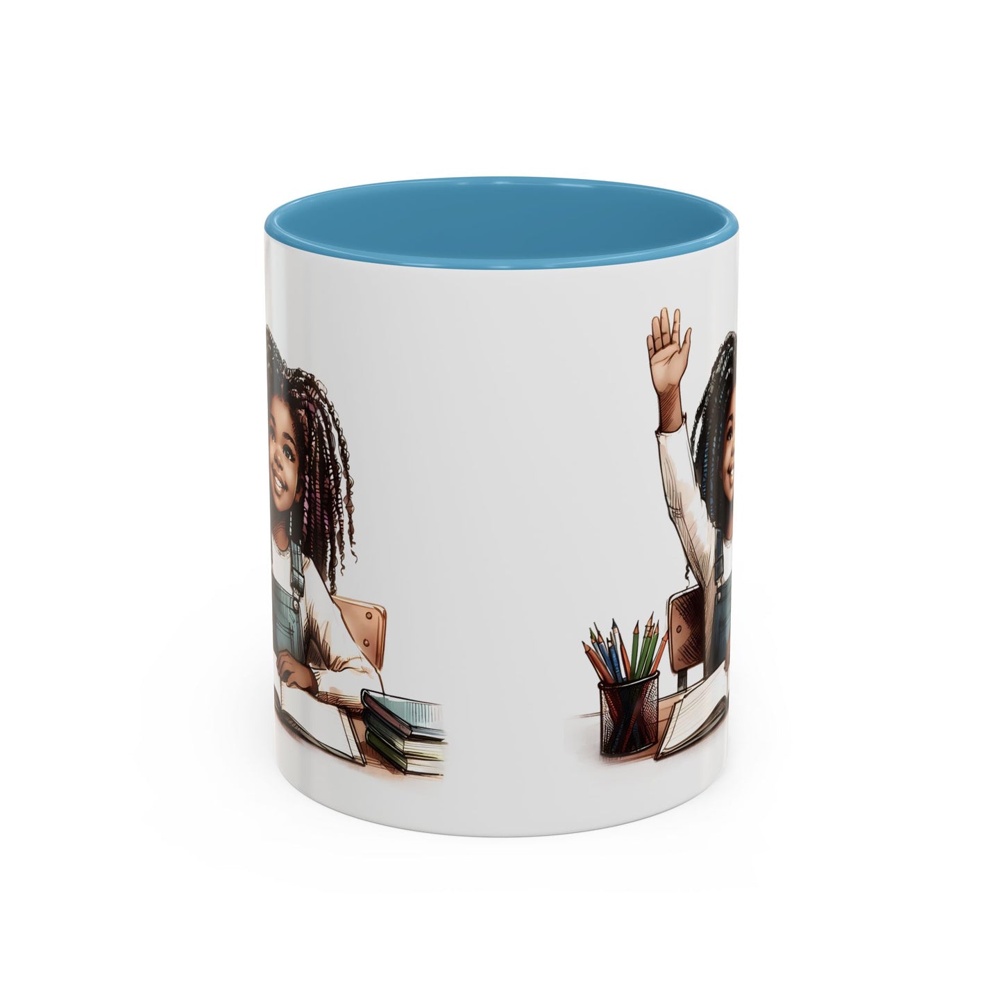 Cheerful Kids' Coffee Mug, Empowering Gift for Students, Classroom, Back to School, Fun Celebrate Learning Mug