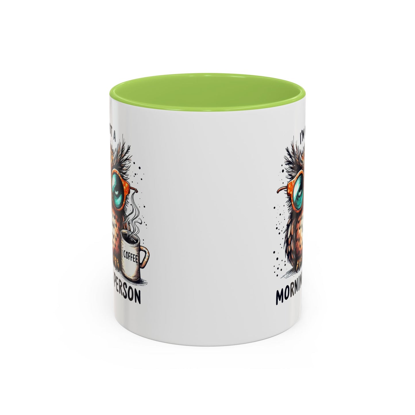 Funny Owl Coffee Mug, I'm Not a Morning Person Cup, Gift for Coffee Lovers, Cute Owl Mug, Quirky Ceramic Mug