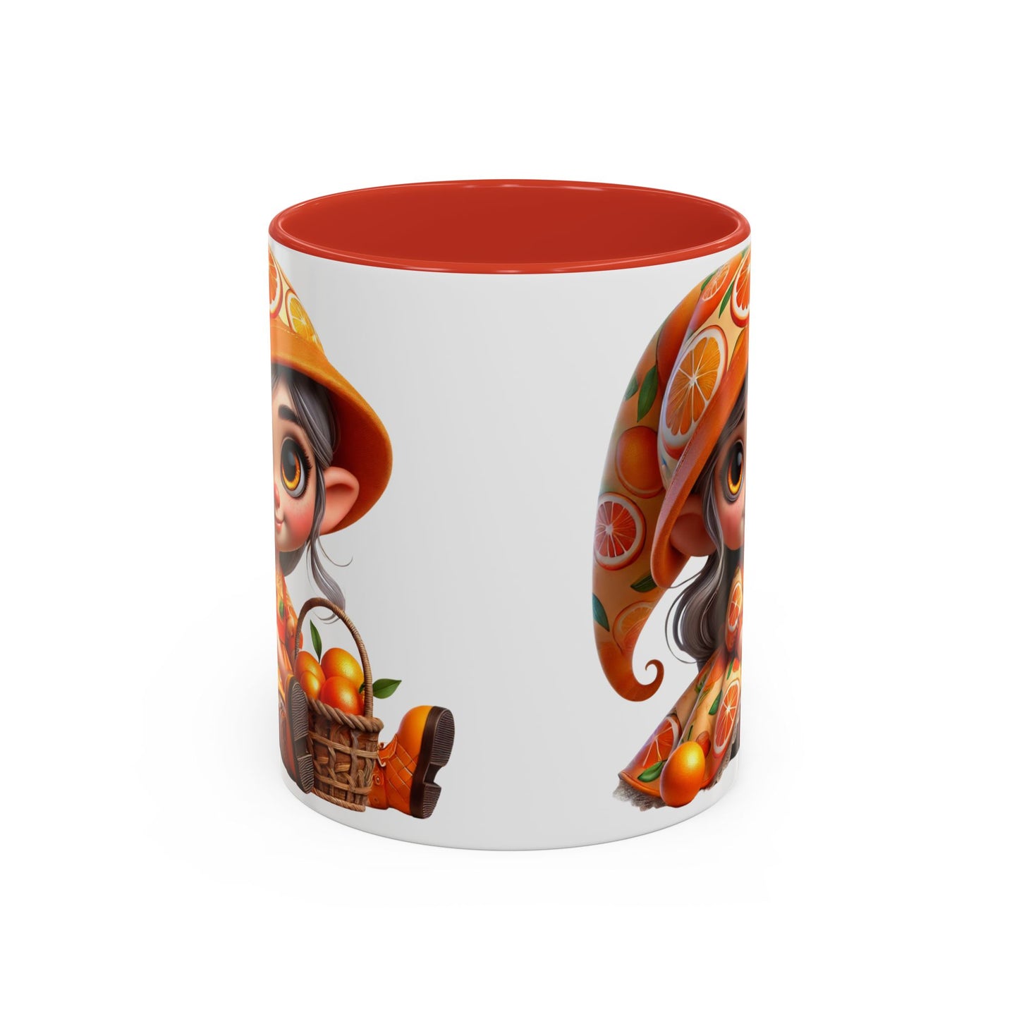Cute Orange Harvest Coffee Mug - Charming 11 & 15oz Mug for Gardeners and Citrus Lovers