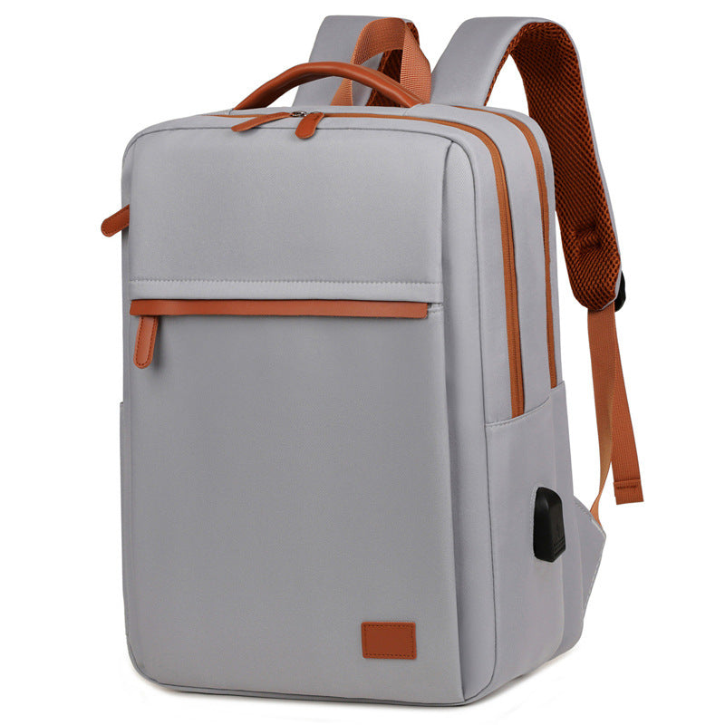 Large Capacity Solid Color Oxford Cloth Backpack