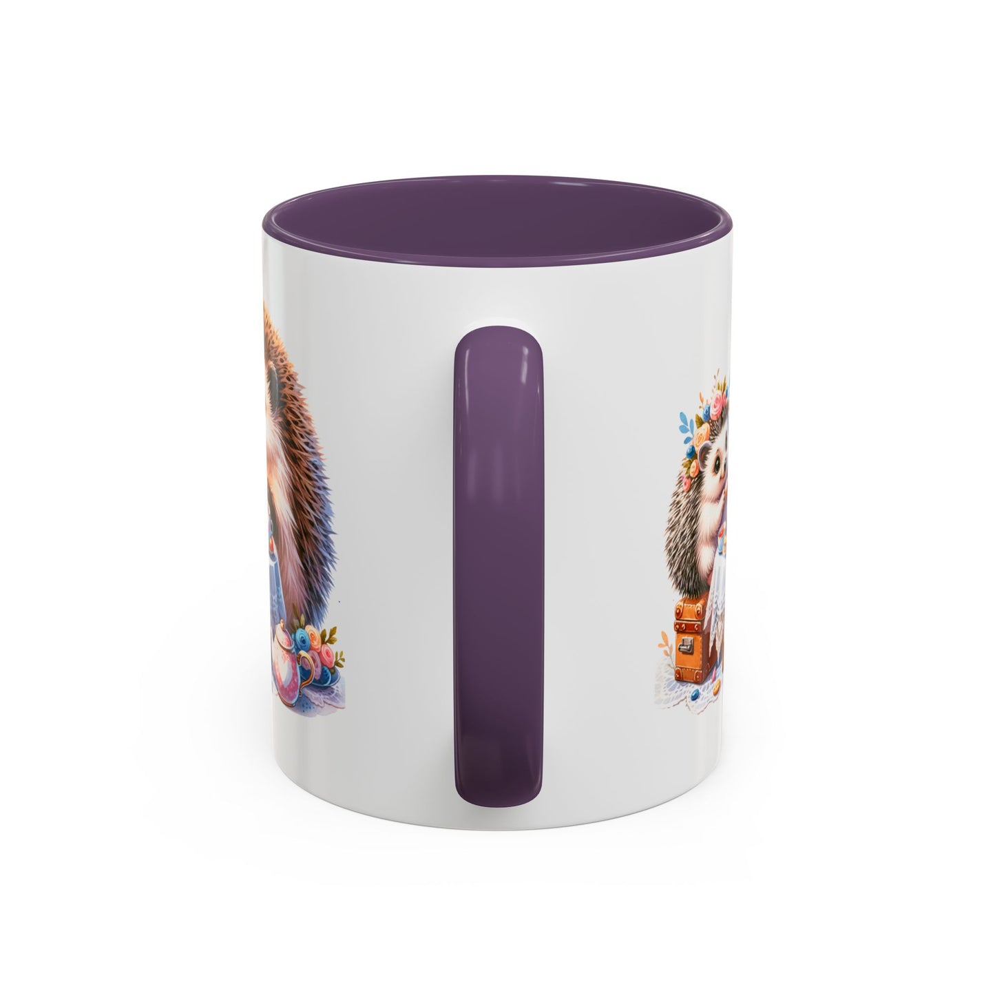 Adorable Hedgehog Accent Coffee Mug - Cute Animal Lover Gift, Nature Coffee Cup, Home & Kitchen Decor, Perfect for Friends & Family