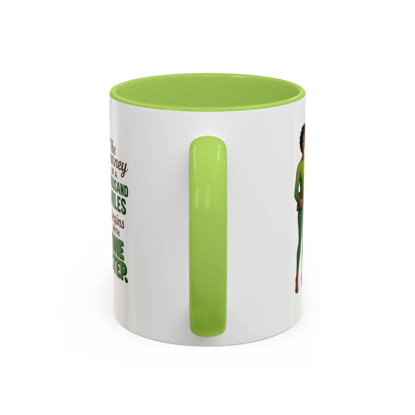 Inspirational Accent Coffee Mug - Motivational Quote Mug, Unique Gift for Her, Empowerment Coffee Cup, Coffee Lover's Gift, Tea Mug