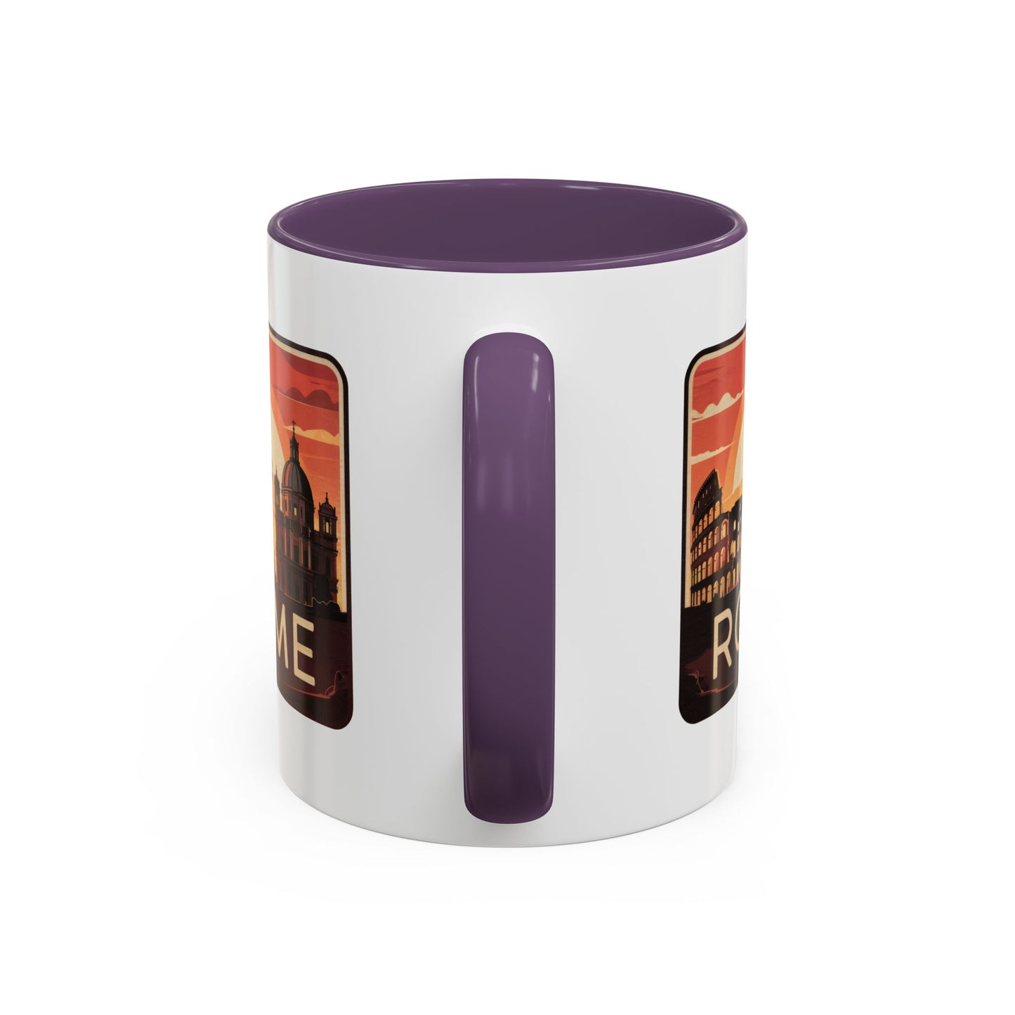 Rome Skyline Accent Coffee Mug, Travel Gift, Coffee Lovers, Home Decor, Unique Souvenir